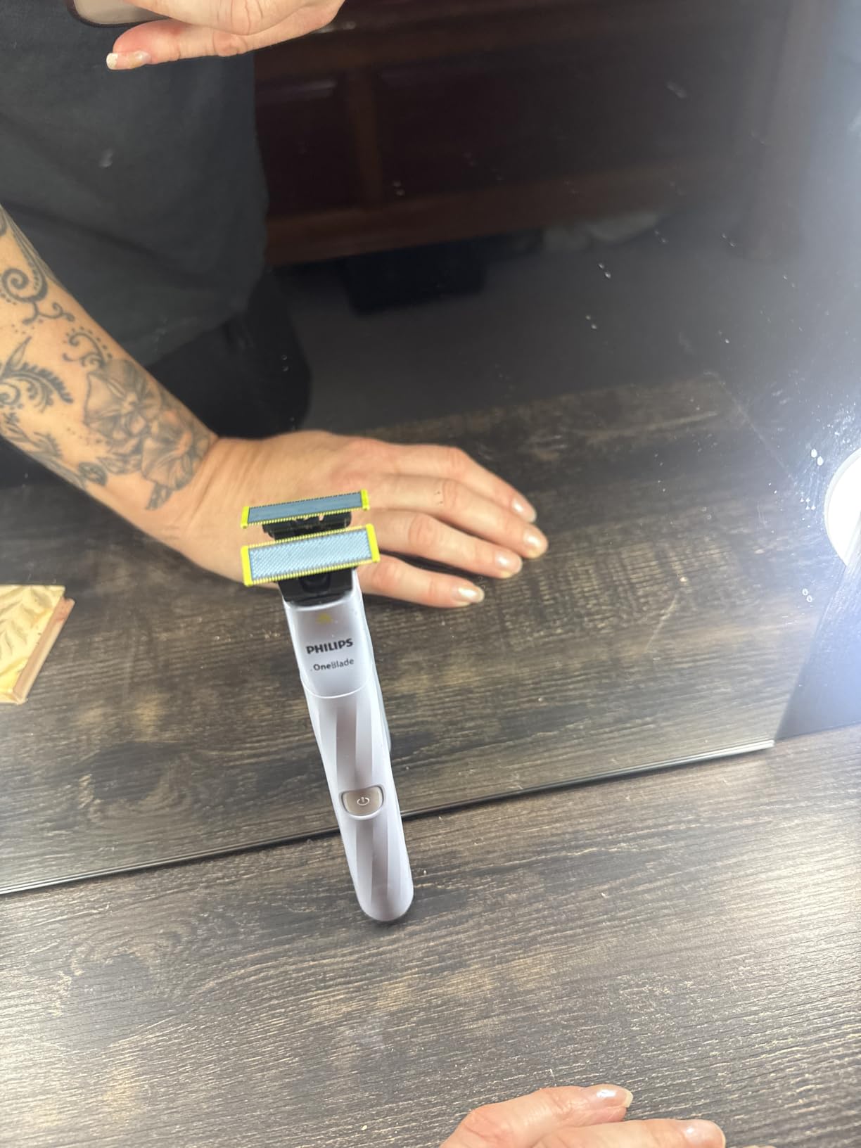 Philips OneBlade First Shave, Teen Hybrid Electric Shaving System, (Gray) customer photo 2