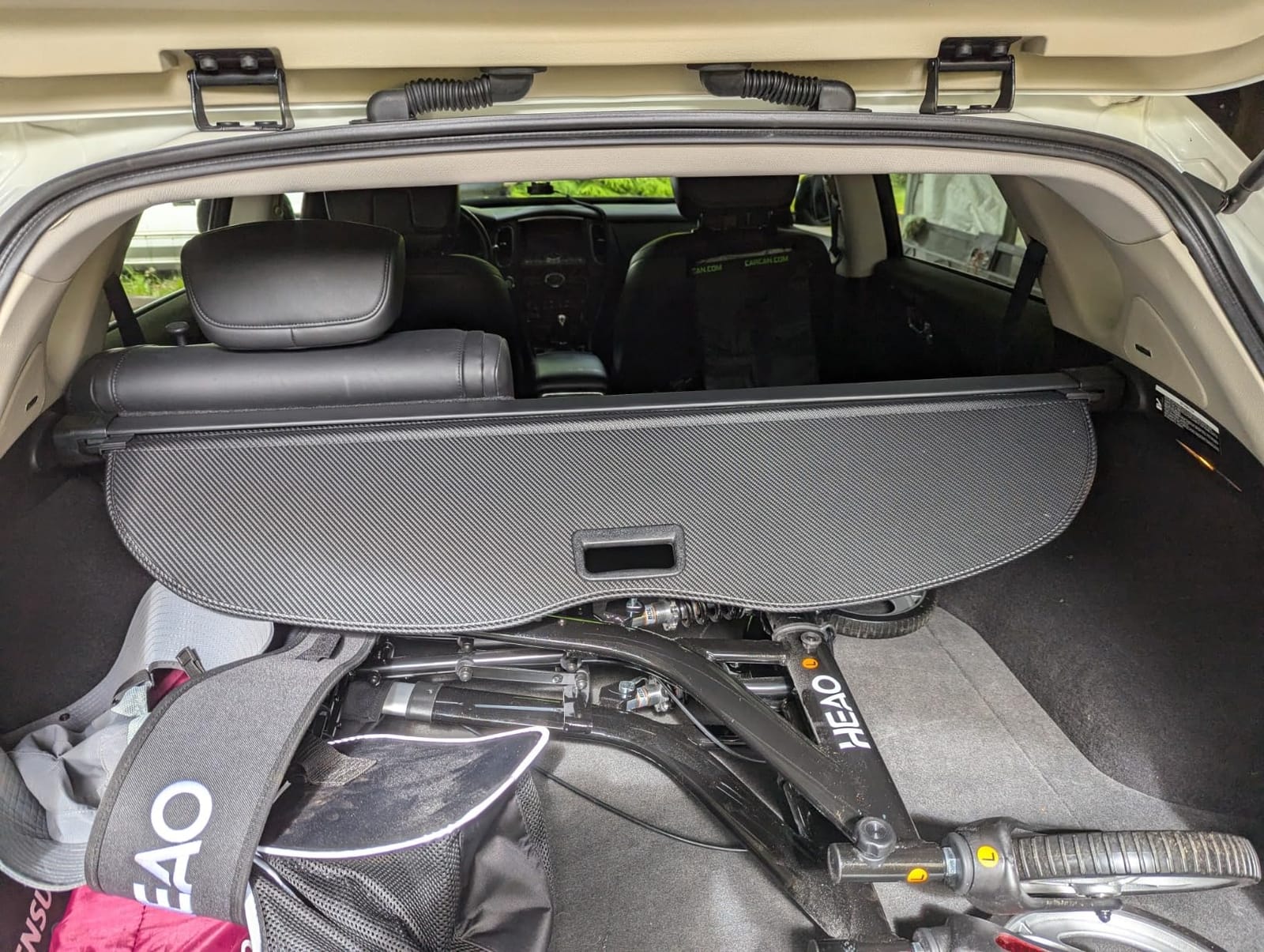 Black Retractable Cargo Cover Compatible with Infiniti QX55 2022-2025 2026, Rear Cargo Privacy Screen Luggage Security Shade Shield Car Accessory Trunk Cover for QX55 Accessories customer photo 1