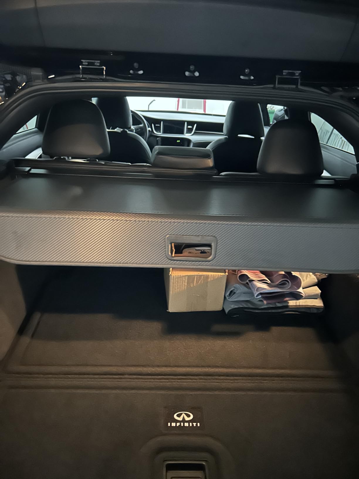 Black Retractable Cargo Cover Compatible with Infiniti QX55 2022-2025 2026, Rear Cargo Privacy Screen Luggage Security Shade Shield Car Accessory Trunk Cover for QX55 Accessories customer photo 2