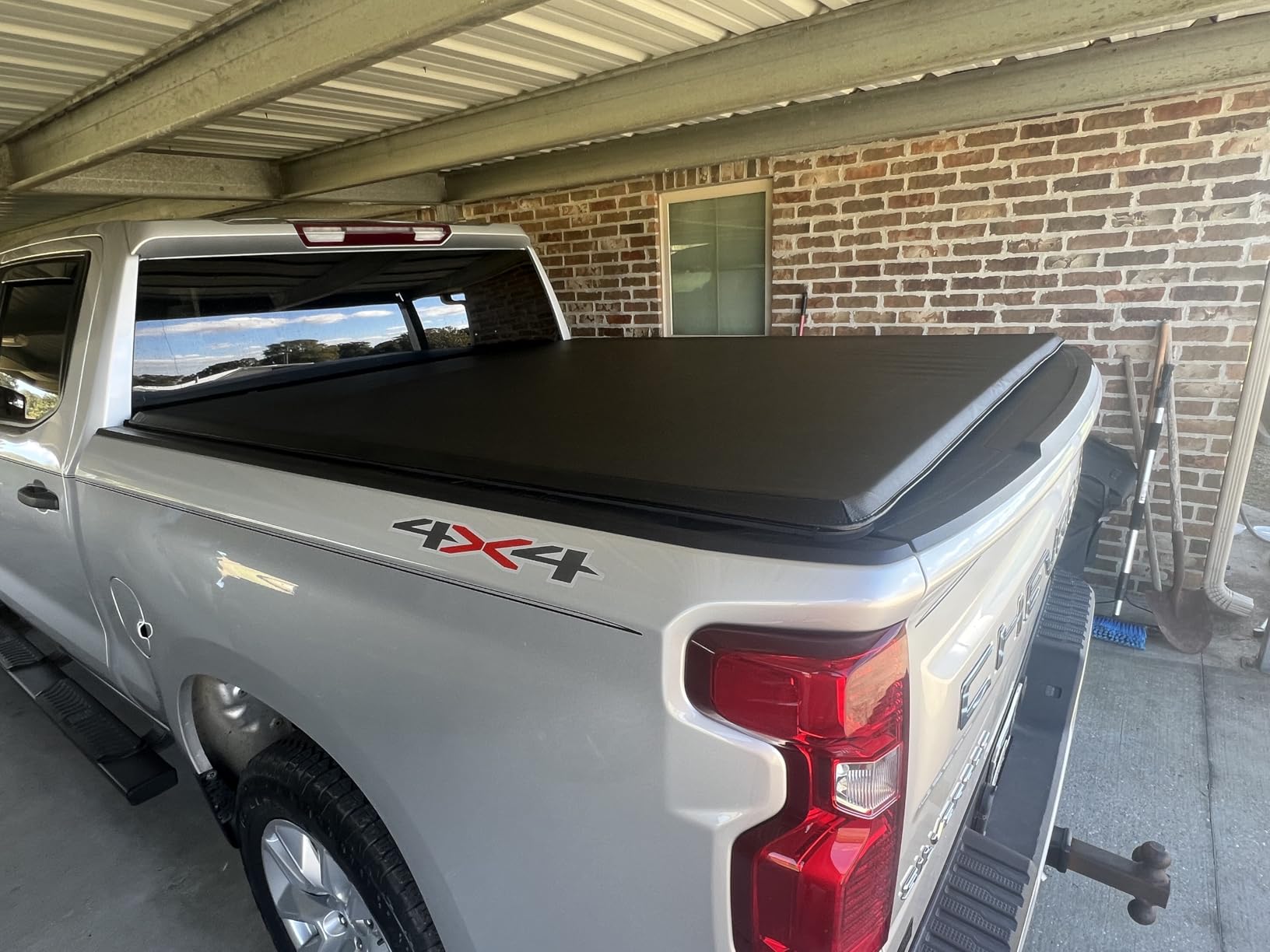 Soft Roll-up Truck Bed Tonneau Cover for 2019-2026 Chevy Silverado 1500 & GMC Sierra 1500, Fleetside 5.8 ft 69.6 in Bed, Not Fit Carbonpro Bed customer photo 1