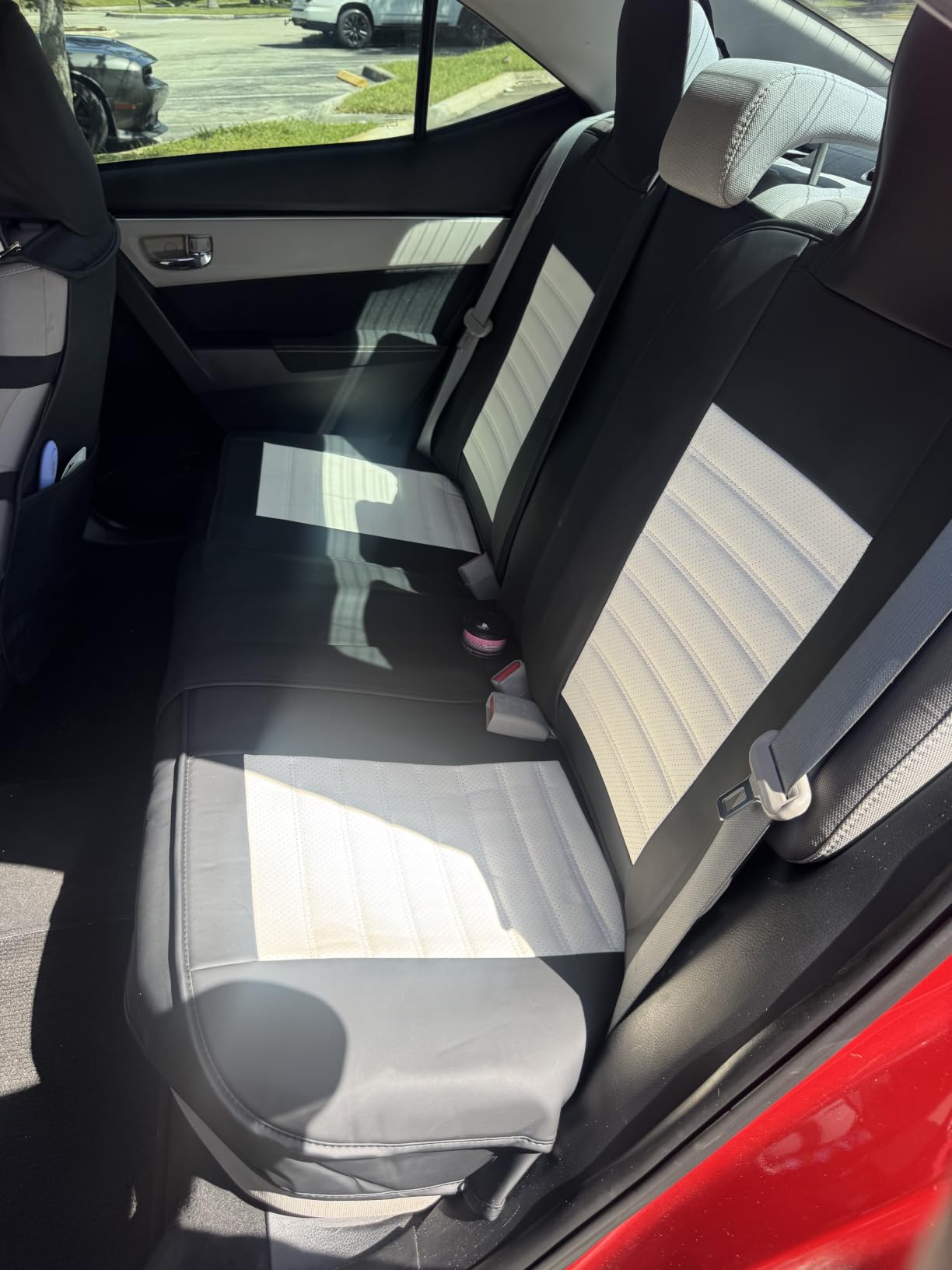 HChengkikz Nappa Leather Car Seat Covers Full Set, Black Car seat Protector 5 Seats, Waterproof Car Seat Cushion, Universal Automotive Seat Covers Fit for SUV Truck Pick-up Sedan, Front and Rear customer photo 2