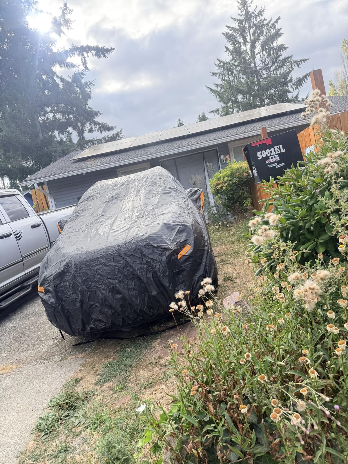 Kayme 7 Layers Waterproof SUV Car Cover for Mercedes Benz GLE 2015-2026 | Thick heavy-weight composite fabric, all-weather wind-dust-UV protection, inner cotton layer shields vehicle paint customer photo 2