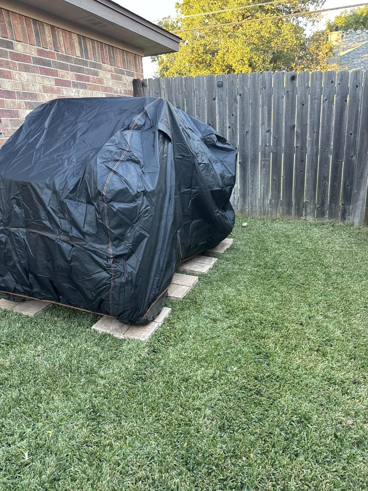 QYMOTO ATV Cover,420D Large ATV Cover XXL 2-UP,4 Wheeler Quad Durable Waterproof Outdoor Full Protection Windproof for CFMOTO Cforce 600 1000 Tour,Polaris Sportsman 570,Can am Outlander 570 850 customer photo 2