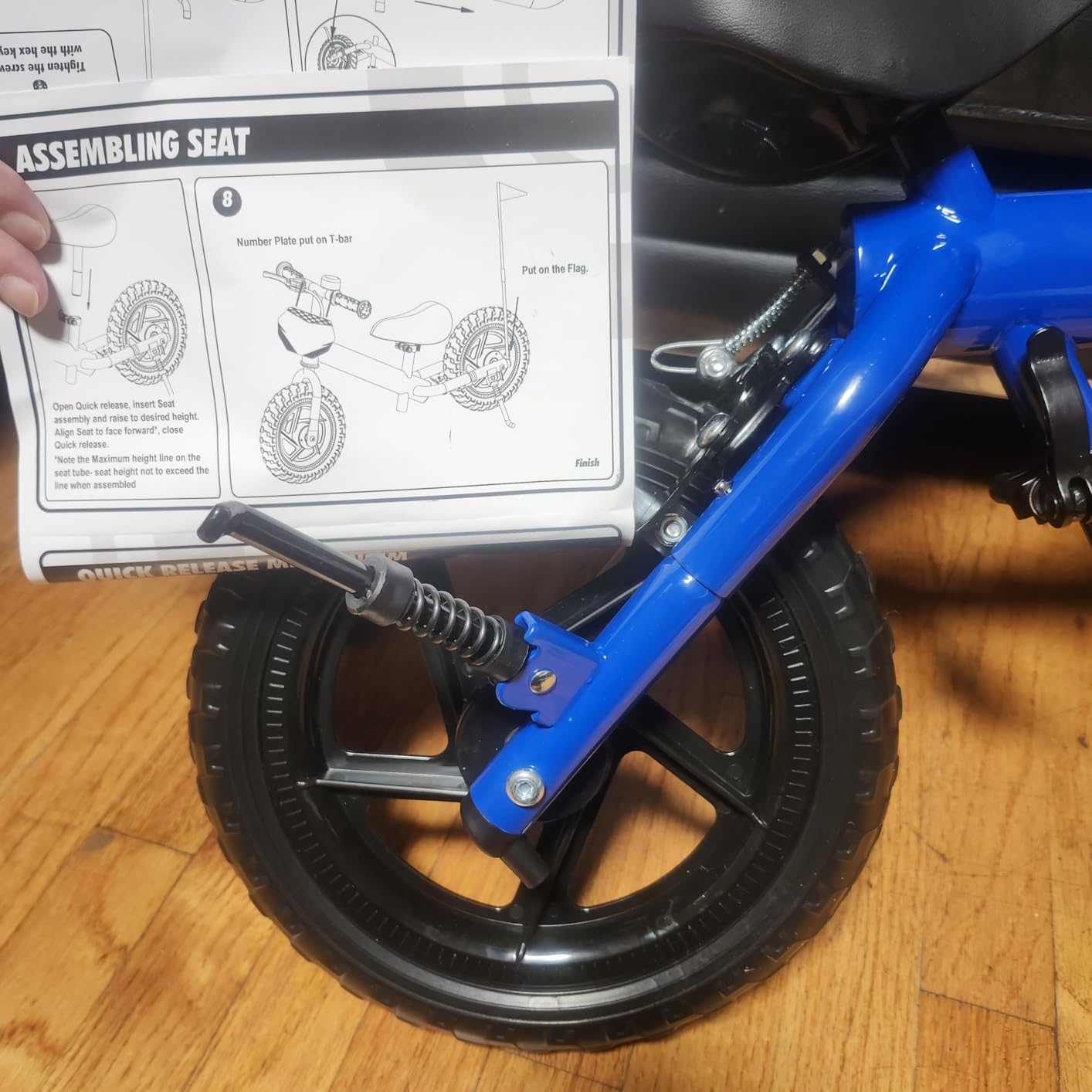 KRIDDO Pro Toddler Balance Bike 2+ Year Old with Hand Brake and Kickstand customer photo 2