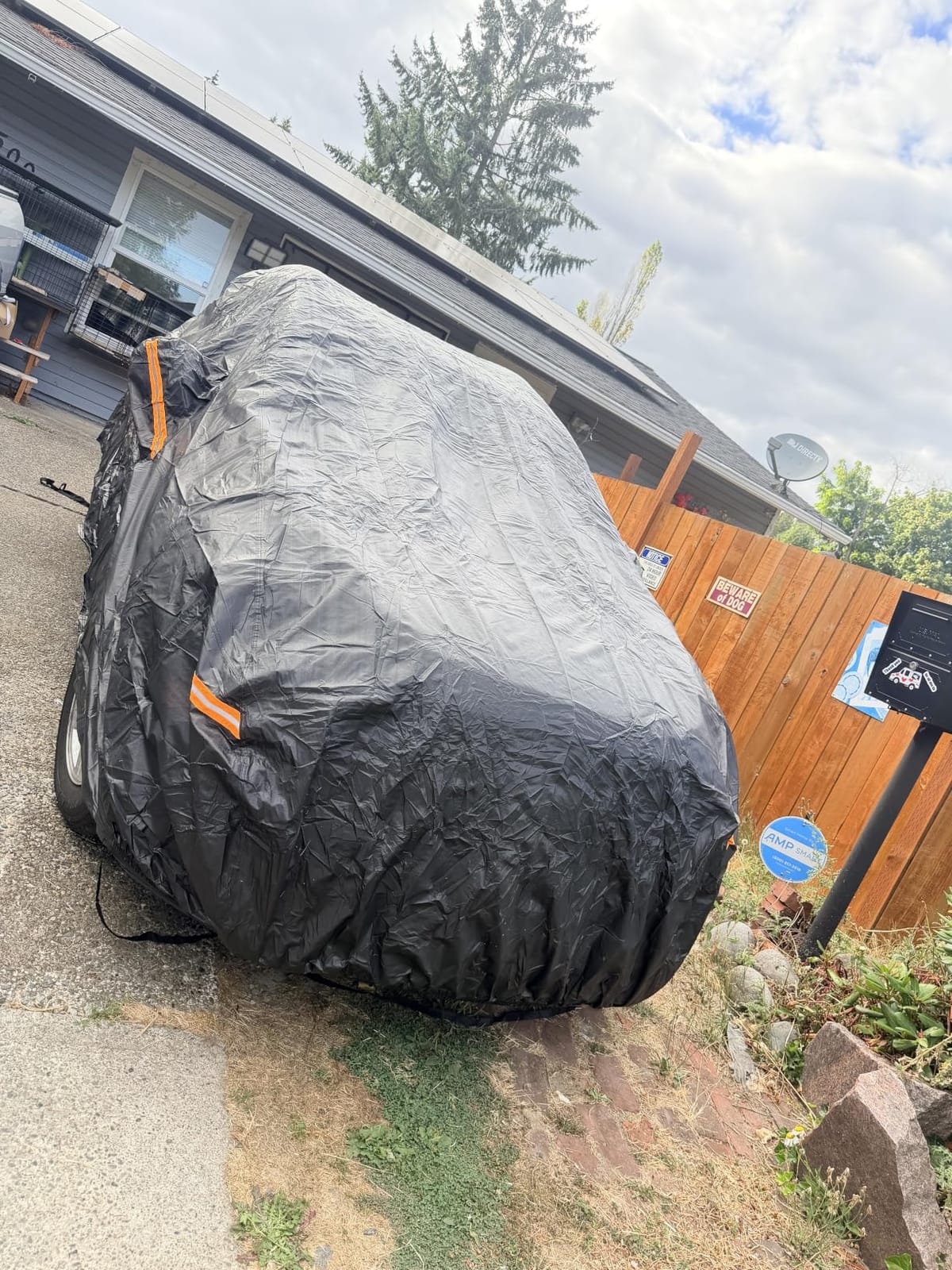 Kayme 7 Layers Waterproof Car Cover for Lexus ES 300 330 350 2015-2026 | Thick heavy-weight composite fabric, all-weather wind-dust-UV protection, inner cotton layer shields vehicle paint customer photo 2