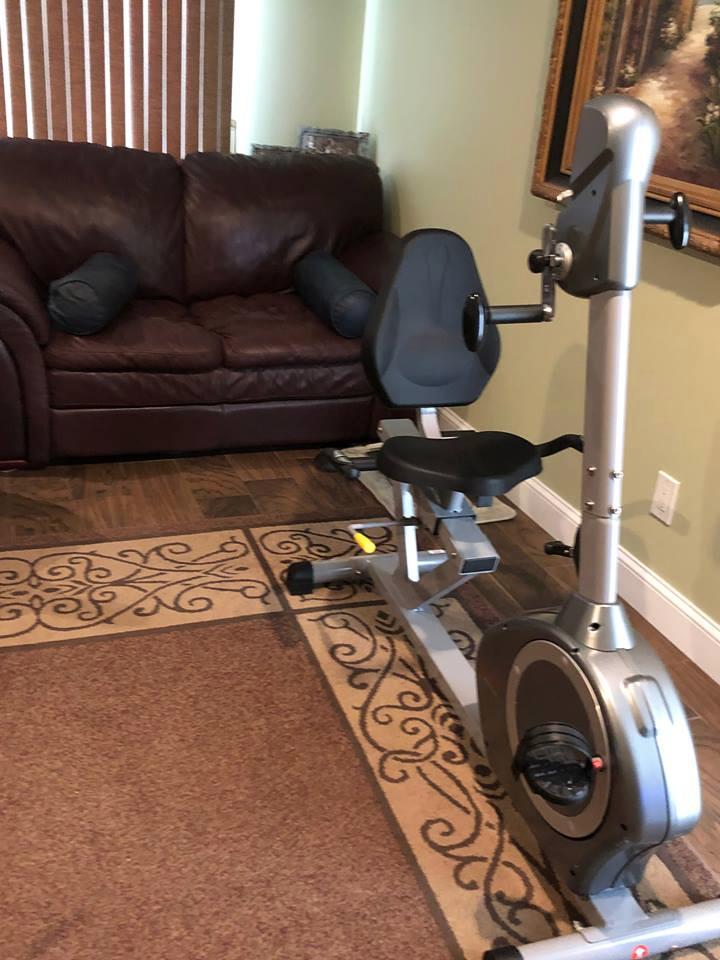 Sunny Health & Fitness Smart Magnetic Recumbent Bike for Home Cardio customer photo 2