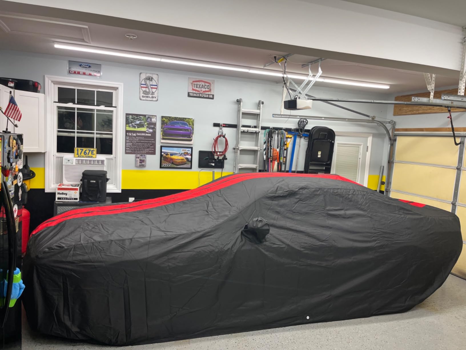 SR1 Performance USA Porsche 911 & 718 Custom Fit Ultraguard Indoor Outdoor Car Cover 2012-2026 Carrera Turbo GT3 Targa Boxster Cayman, Water Resistant Breathable w/Cotton - Black with Gray Stripes customer photo 2