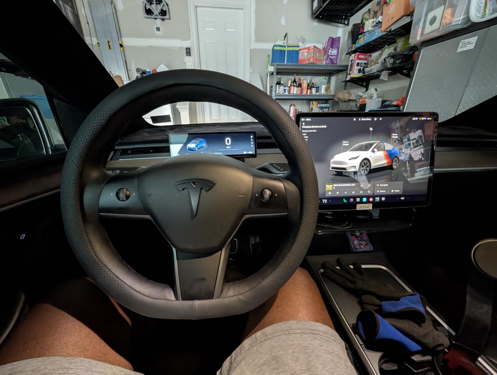 Car Steering Wheel Cover for Tesla Model Y Model 3 Juniper Highland 2026 customer photo 1