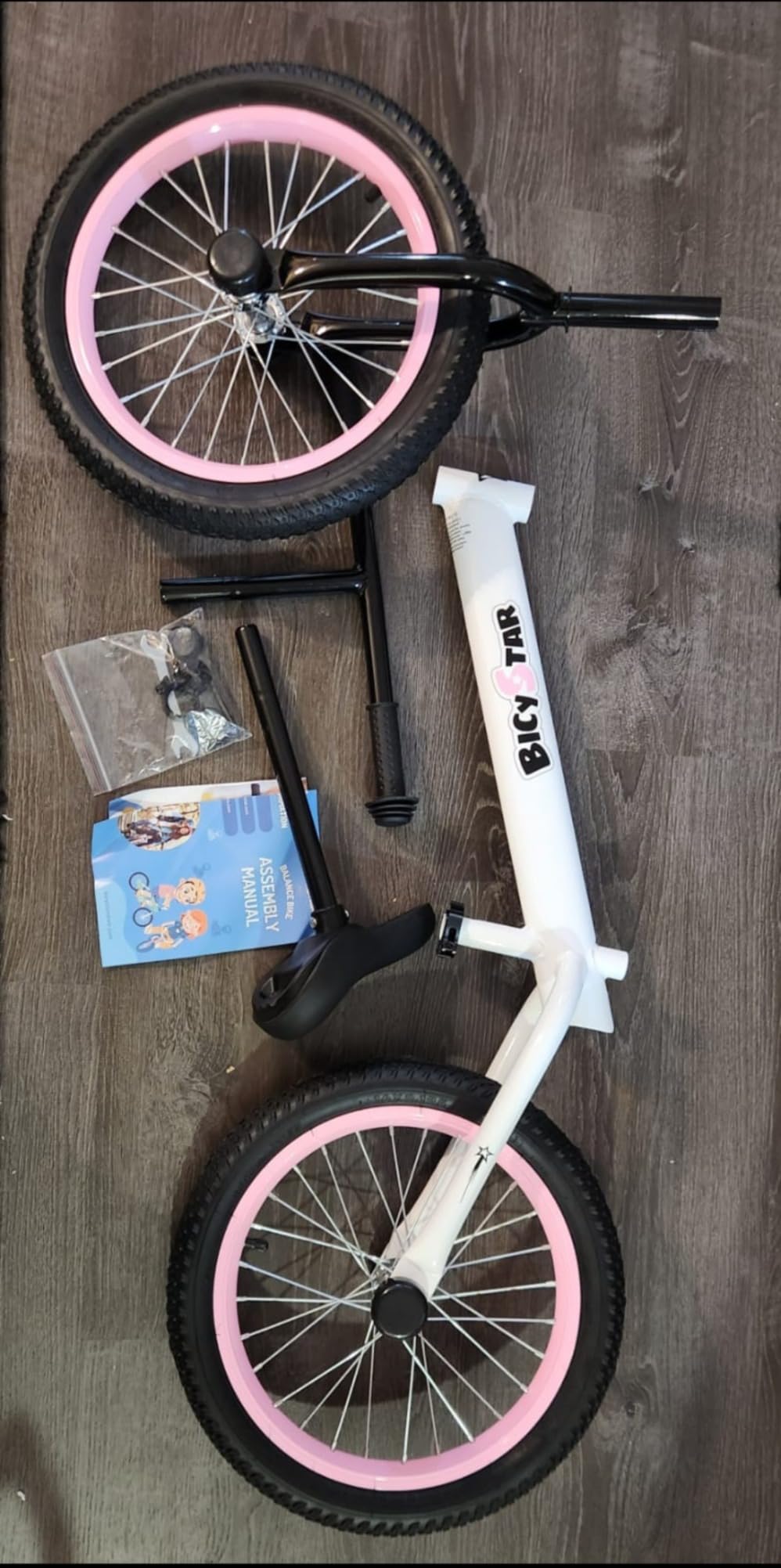bicystar 16 Inch Balance Bike for Kids 5-8 with Air Tires customer photo 2