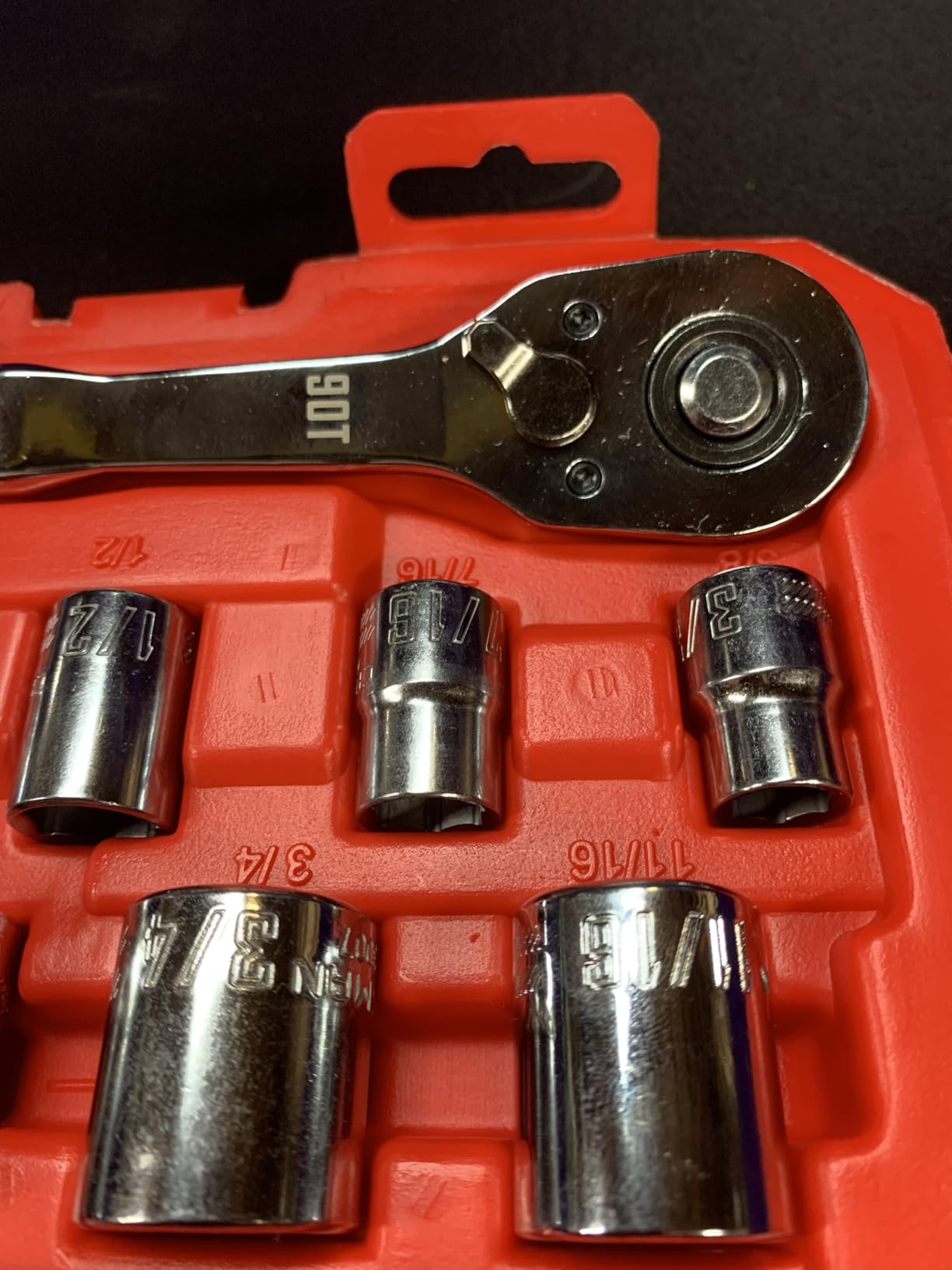 CRAFTSMAN 10 Pc Mechanics Tool Set with 90-tooth Low Profile Ratchet, SAE, 3/8 Inch Drive (CMMT34563) customer photo 2