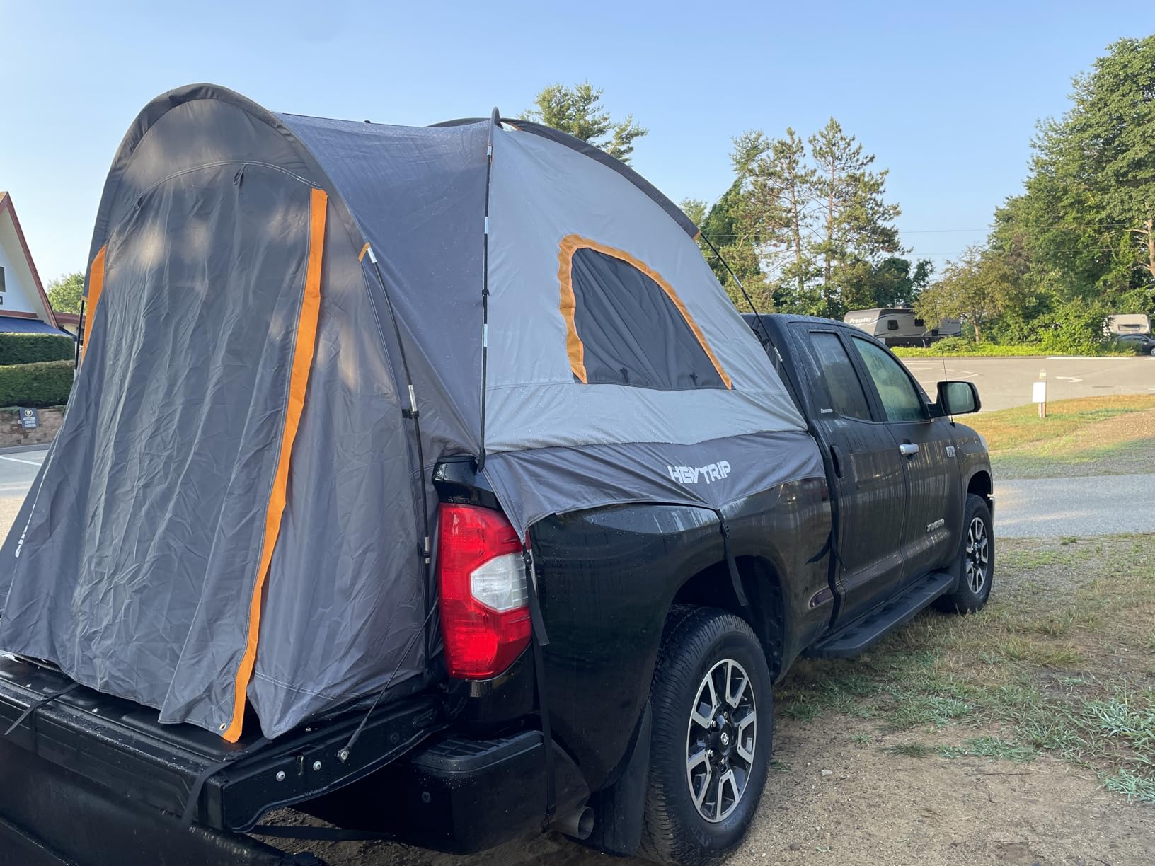 HEYTRIP Truck Bed Tent 5.5ft-6.8ft Waterproof Pickup Truck Tent Double Layer 2 Person Truck Tent Camper for Camping Fishing customer photo 1