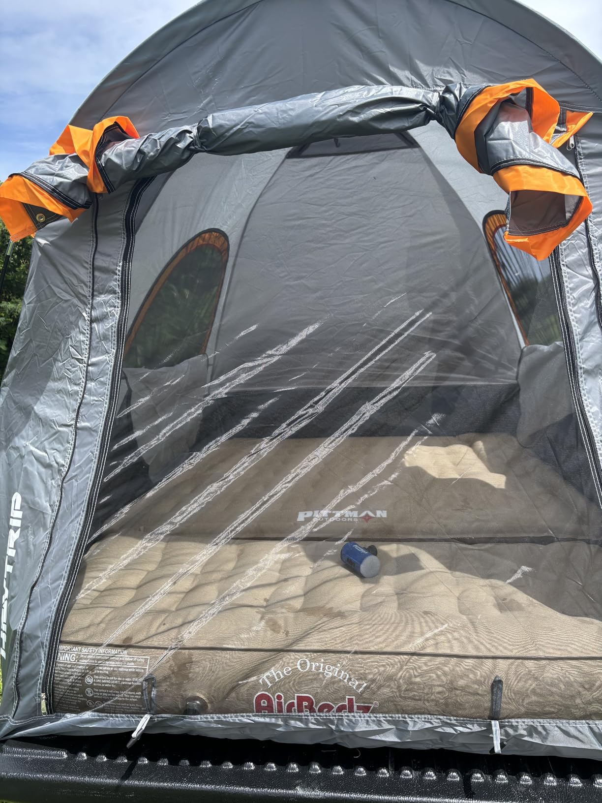 HEYTRIP Truck Bed Tent 5.5ft-6.8ft Waterproof Pickup Truck Tent Double Layer 2 Person Truck Tent Camper for Camping Fishing customer photo 2