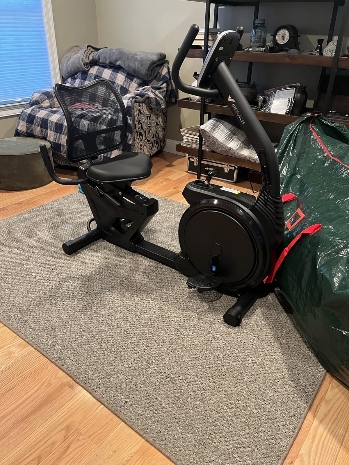 MERACH Recumbent Exercise Bikes for Home High-end | Recumbent Bike for Seniors Adults, Magnetic Recumbent Stationary Bike with Exclusive App, Heart Rate Handle, Adjustable Seat customer photo 2