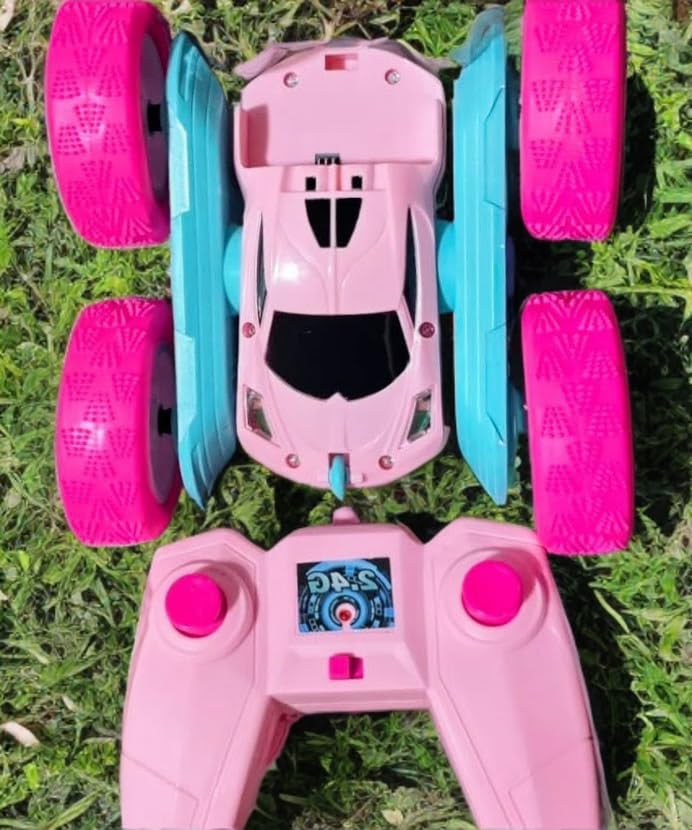 QUNREDA Remote Control Car, RC Cars Toys for Kids Ages 6-12, 4WD Stunt Car with LED Lights & 360° Flips, 2.4GHz, Upgraded USB-C Modular Batteries, 8-10 Year Old Boys Birthday Gift customer photo 1