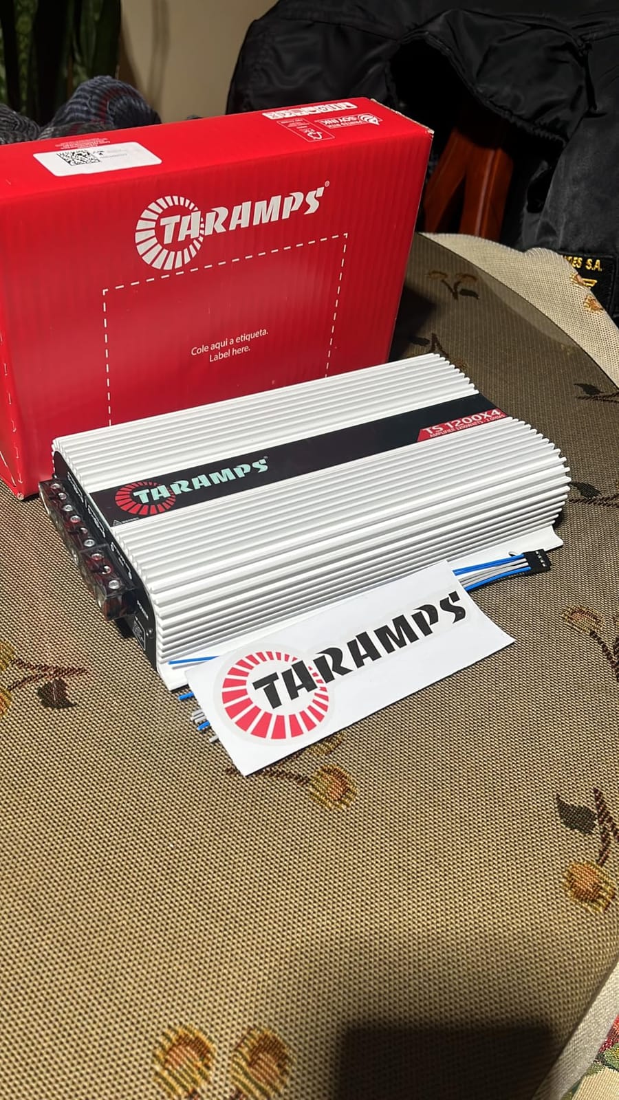 Taramps TS 1200 Watt Amp 4 Channel Amplifier Car Audio, Full Range Crossover Fixed RCA/Wire Input - Class D customer photo 1