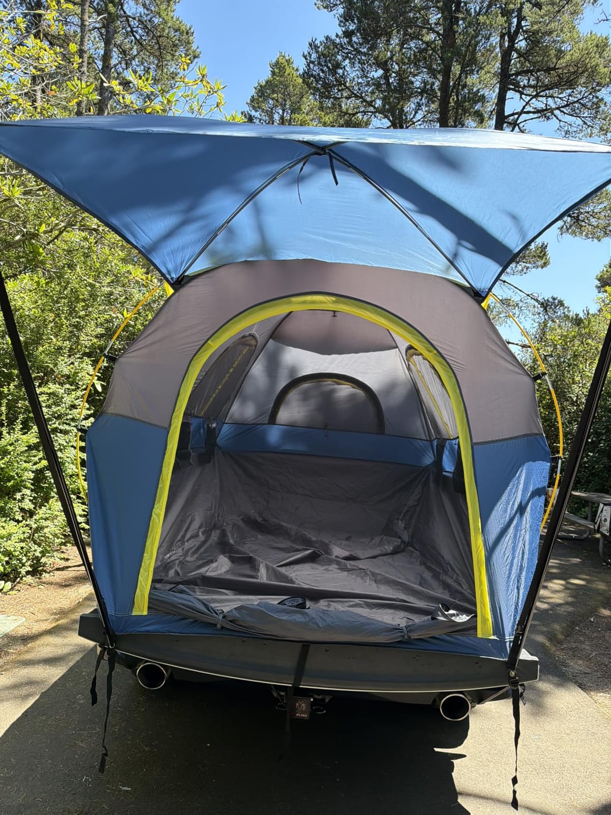 Truck Bed Tent 5.5' ~ 5.8', Upgrade Quick Setup Truck Tent for Camping, 3000mm Waterproof Pickup Truck Tent for 2 Person, Ford, GMC, Toyota, Chevy, Dodge, Nissan customer photo 1