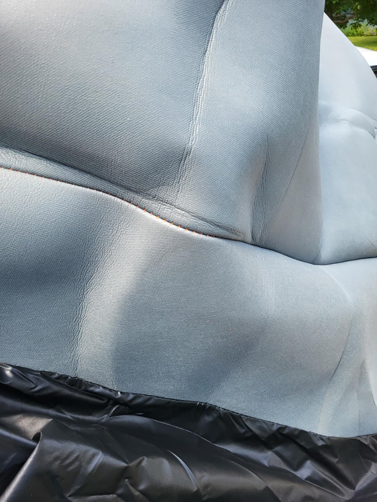 Kayme Hail Protector Car Cover Fit SUV Jeep-Length (182 to 191 Inch) | Premium thick layered EVA fabric, dual defense for hail impact and ice frost, large-area enlarged shock absorption padding customer photo 2