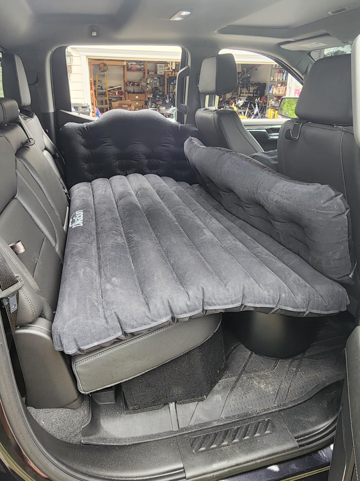 Car Air Mattress, Inflatable SUV Truck Camping Mattress for Back Seat, Thickened Travel Car Bed Sleeping Pad with Air Pump 2 Pillows customer photo 2
