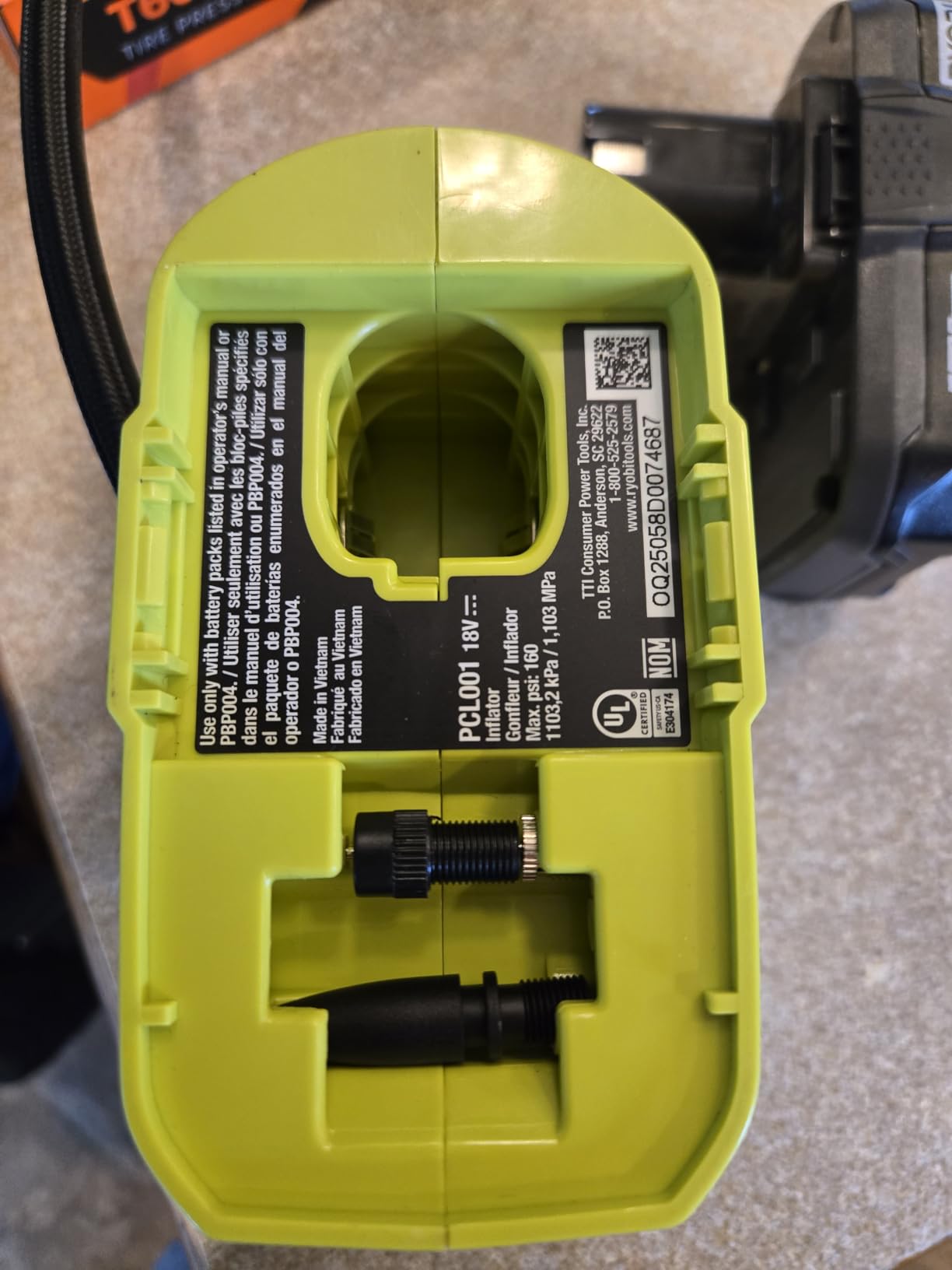 Ryobi 18V ONE+ Wireless Compressor (RPI18) customer photo 2