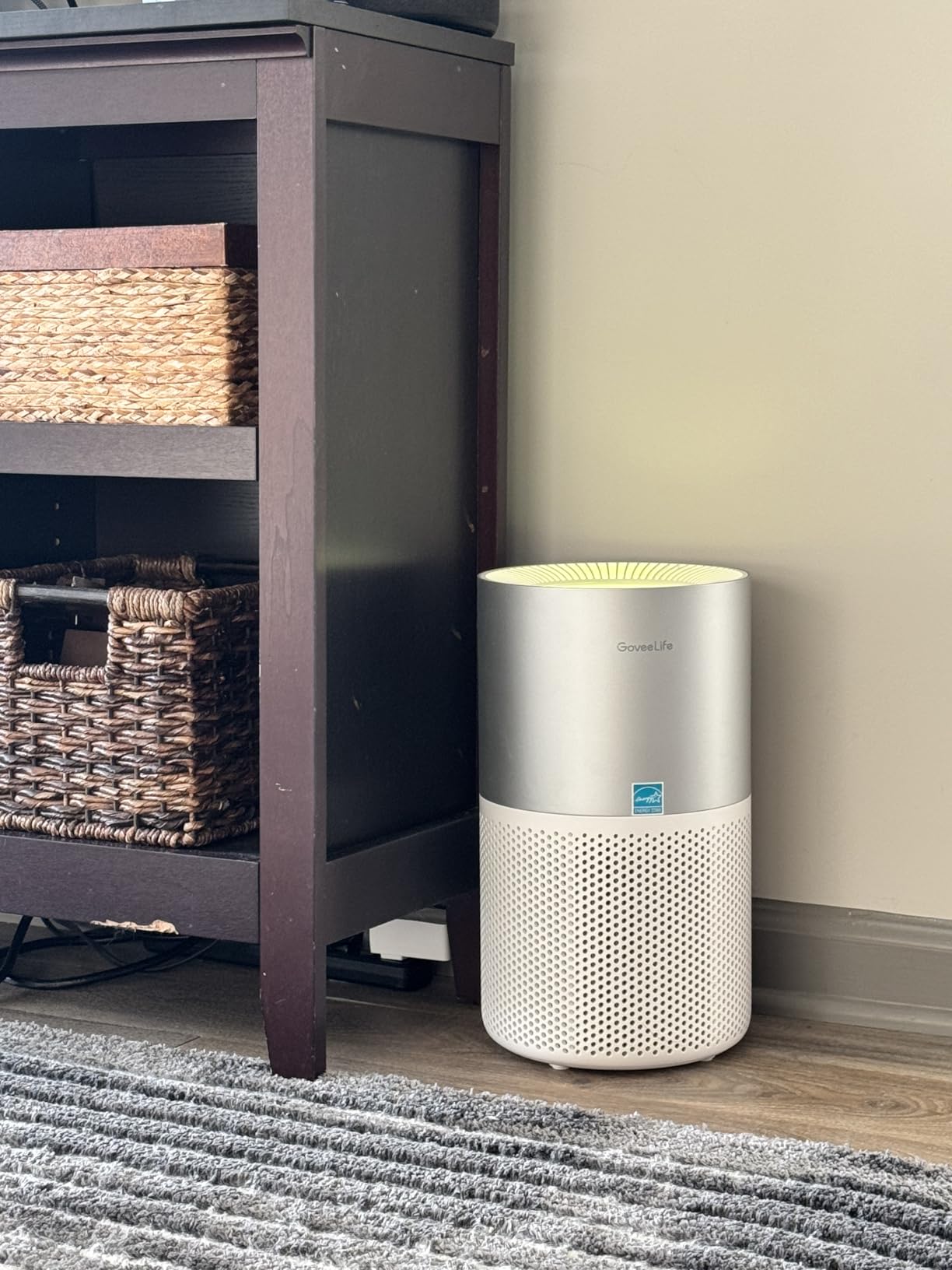 GoveeLife Air Purifier for Bedroom, Covers up to 1162ft², 24dB Sleep Mode | Smart Air Purifier with App & Alexa Control, RGB Night Light, PM2.5 Sensor Air Purifier for Pet Hair, Pollen, Dust, Smoke customer photo 2