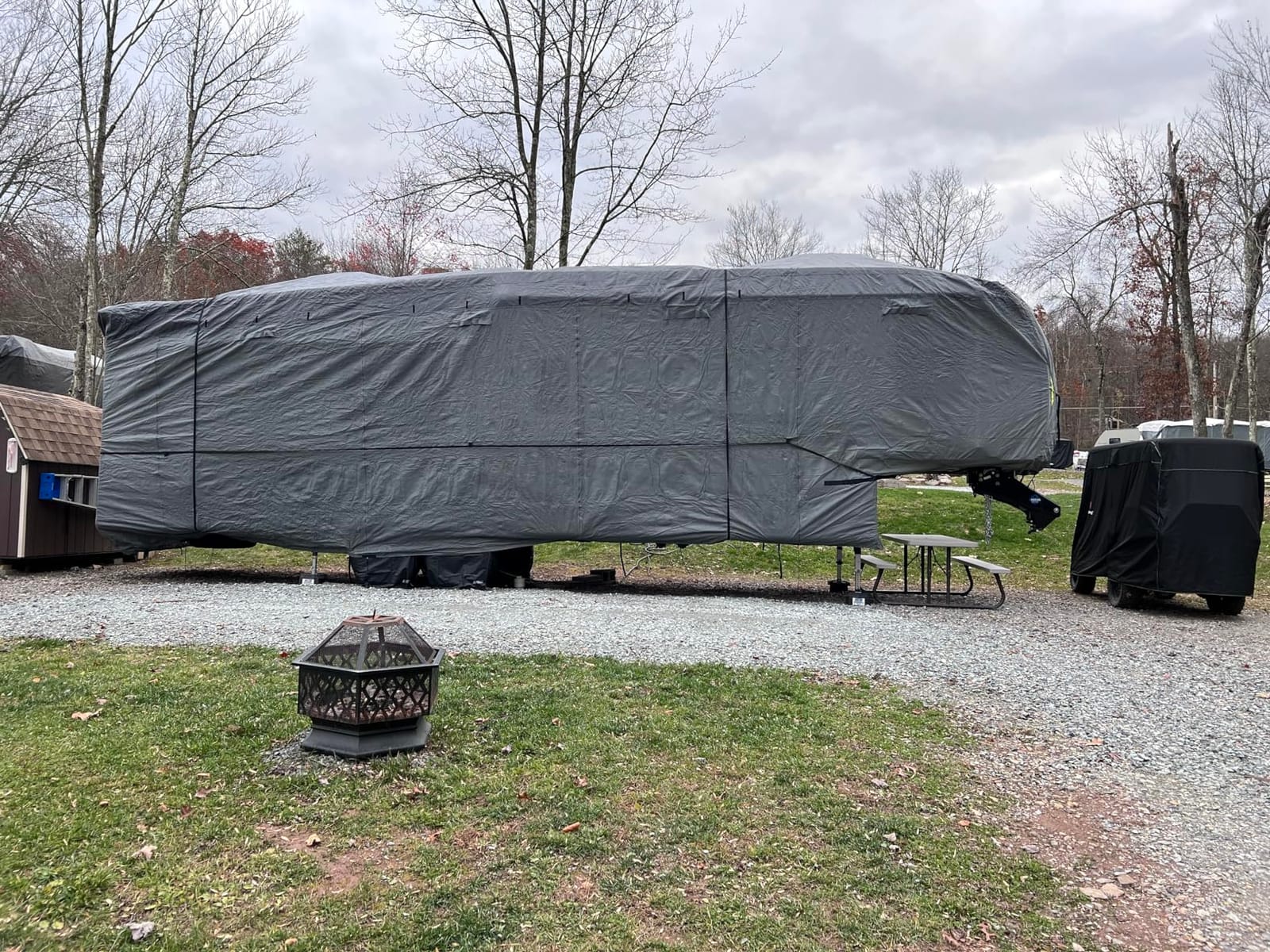 RVMasking Travel Trailer RV Cover, 9-Layer Heavy Duty Waterproof,28-31ft customer photo 1