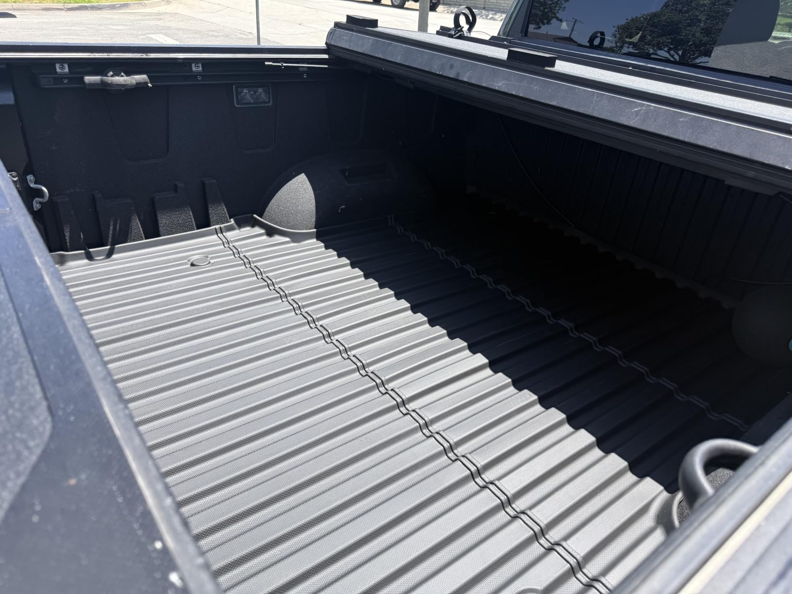 LASFIT Truck Bed Mat for Nissan Frontier 2022-2026 5FT/59.5 inchs | (Not Fit Drop-in Bed Liners) All Weather TPE Custom Fit Truck Bed Liner Accessories, Black customer photo 2