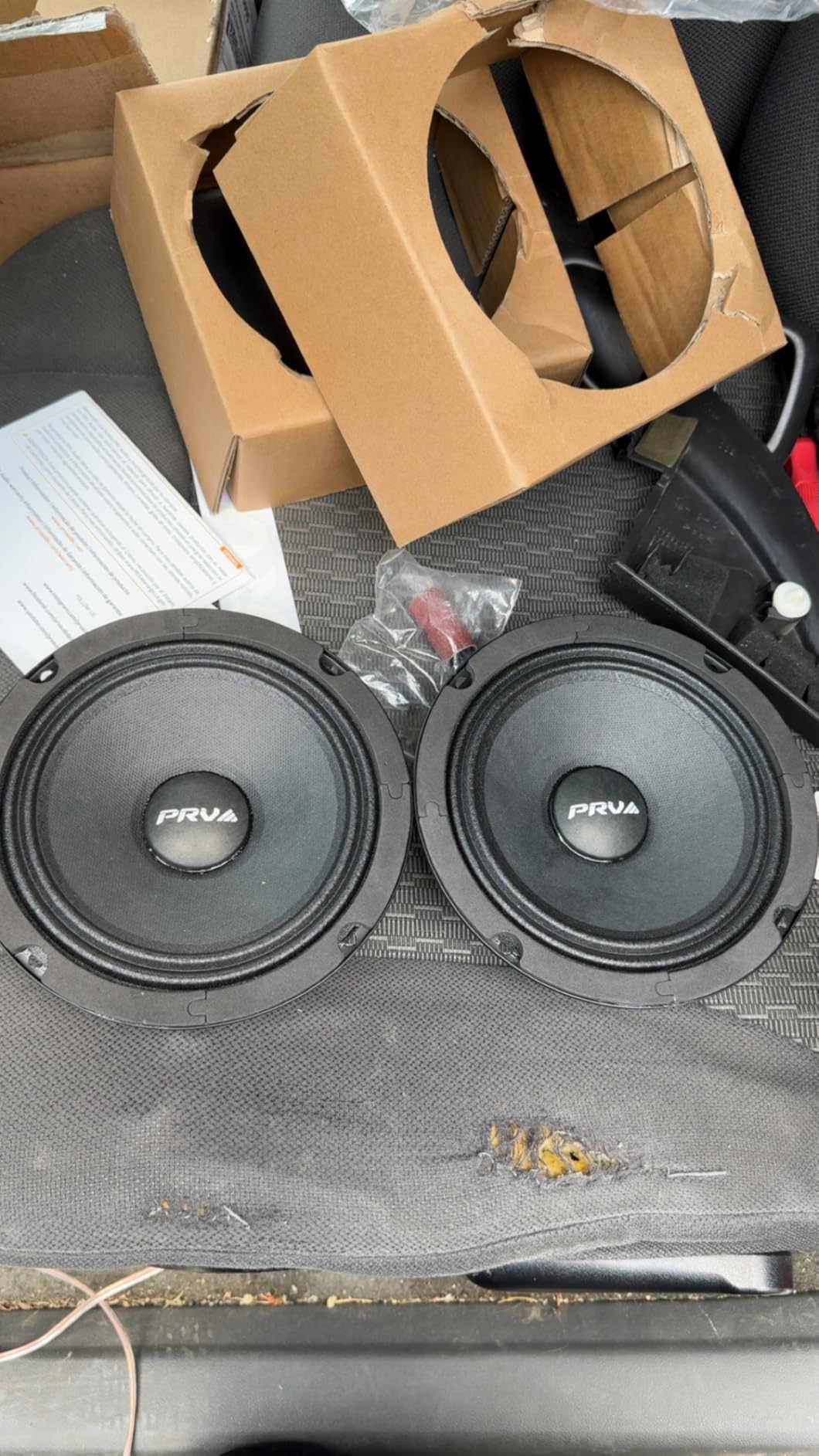 PRV AUDIO 6.5 Midrange Speakers Pair 6MR200A-4, 200 Watts, 4 Ohm Shallow Mount Car Audio Slim Speaker, 1.5 in Voice Coil, Compact for Doors (2 Speakers) customer photo 2