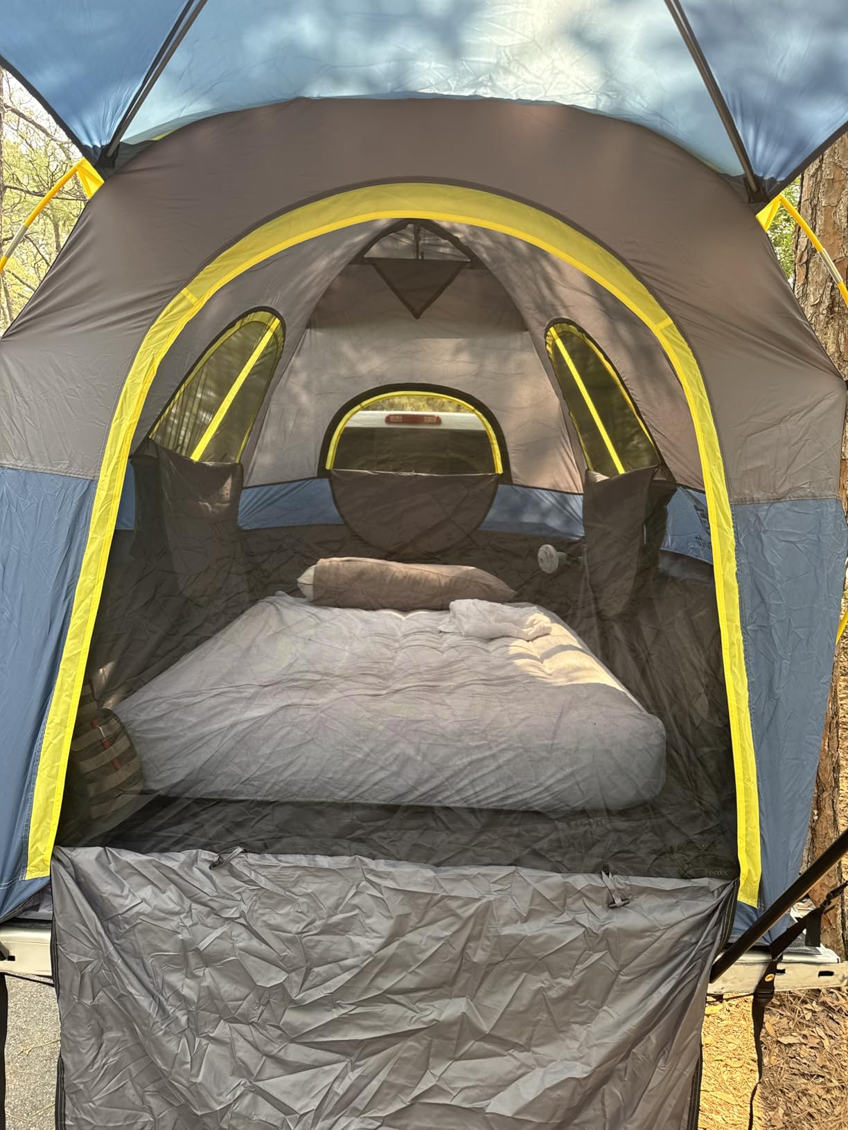 Umbrauto Truck Bed Tent with Awning: 6.4-6.7FT PU3000mm Waterproof Tailgate Pickup Truck Tents, Easy Set-up for 2 Person, Fits Full Size Short Bed, Chevy, Dodge, Ford, GMC, Green customer photo 2