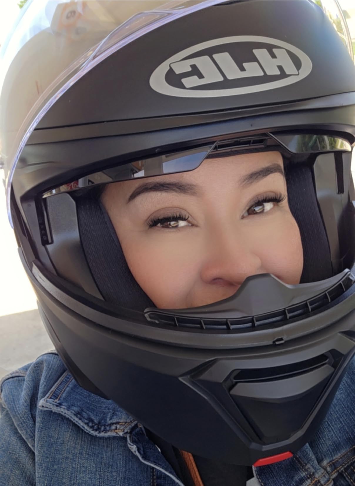 HJC i91 Solid Modular Motorcycle Helmet with HJ-33 Pinlock Shield, DOT Approved (Semi Flat Black, Medium) customer photo 1