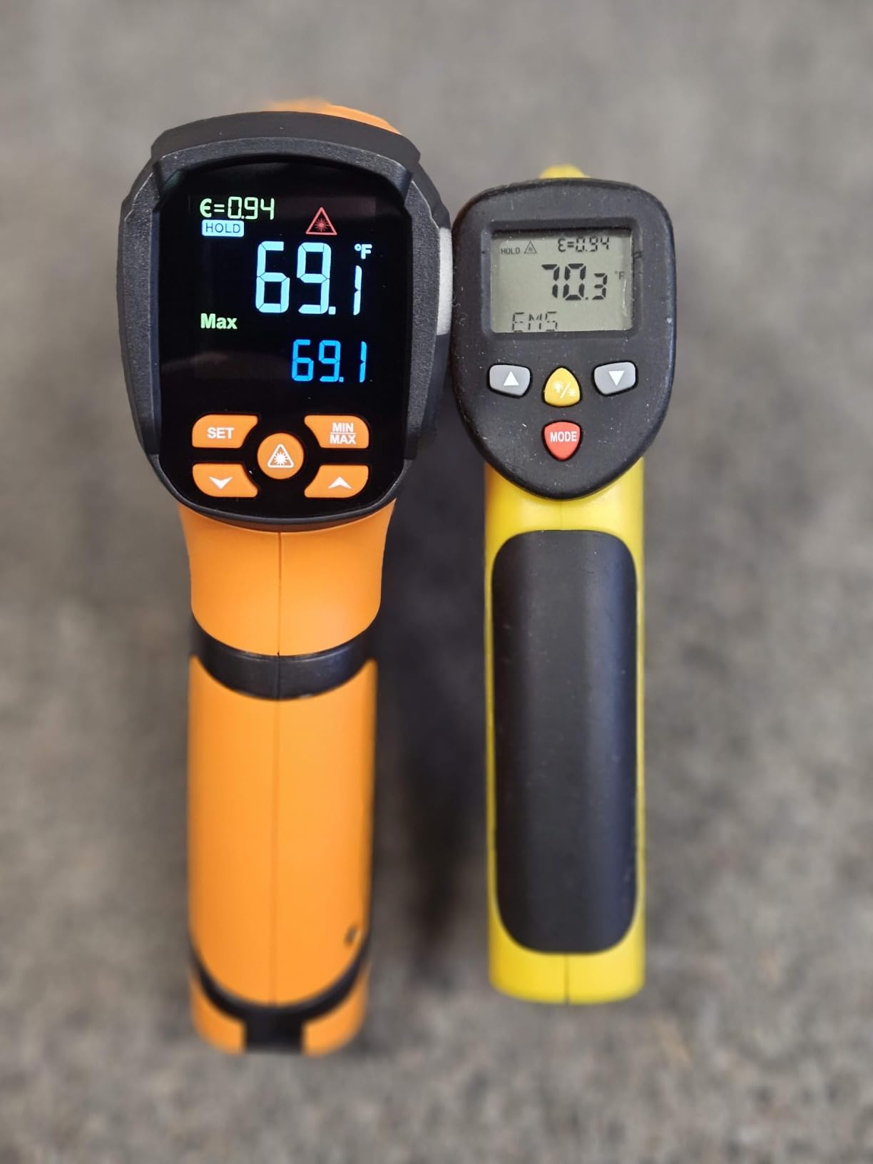 Infrared Thermometer Temperature Gun, -40℉-3632℉, Non Contact Digital Laser Thermometer Pyrometer 50:1 High Temp with Color LCD Display for Industrial HVAC Forge Metal Smelting customer photo 2