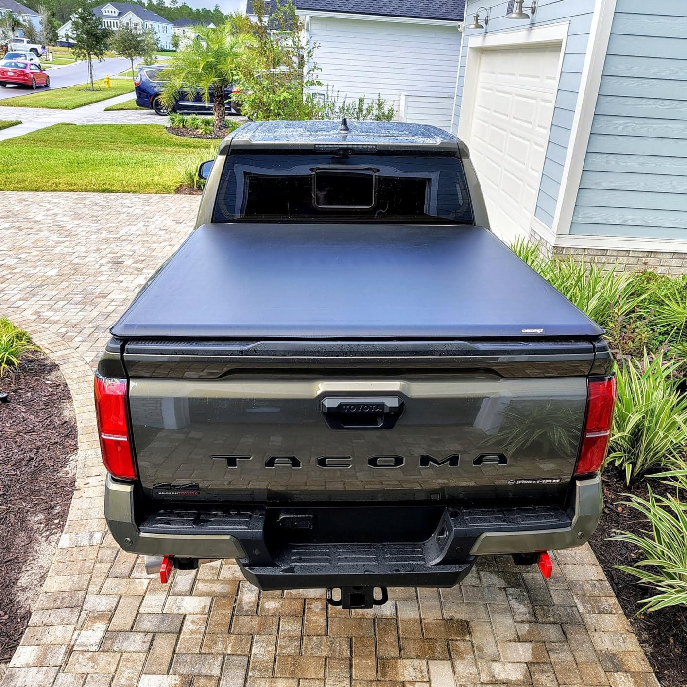 OEDRO Soft Roll Up Truck Bed Tonneau Cover Fit for 2024-2026 Tacoma 5ft Bed | Soft Roll-up Truck Bed Cover Compatible with 2024-2026 Toyota Tacoma (Excl. Trail), 5ft Bed with Track Rail System customer photo 2