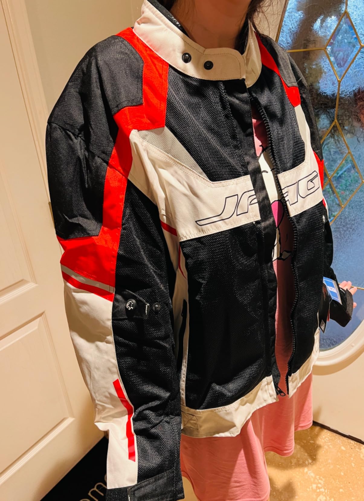 JAG Mesh Motorcycle Jacket with Armor, High Visibility Men's Riding Jacket customer photo 1