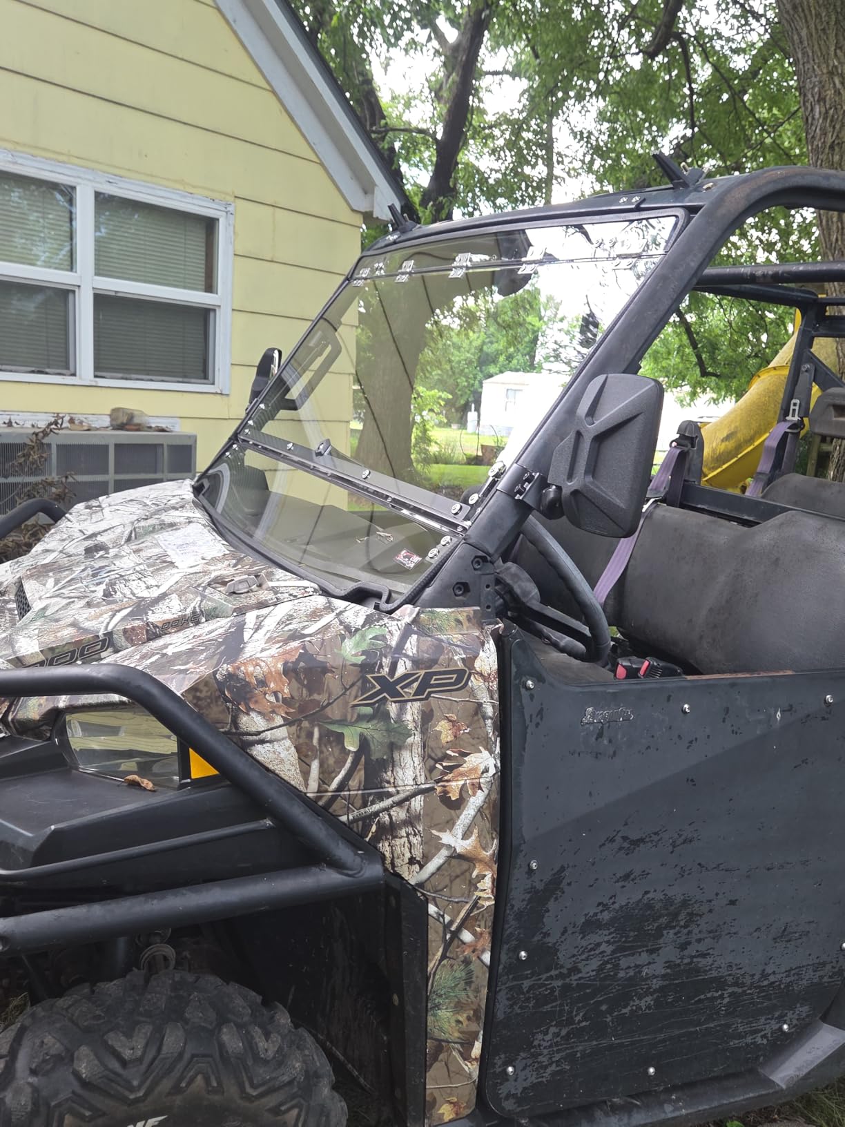 StarknightMT Flip Windshield Compatible with Polaris Ranger XP 1000/ Crew customer photo 2