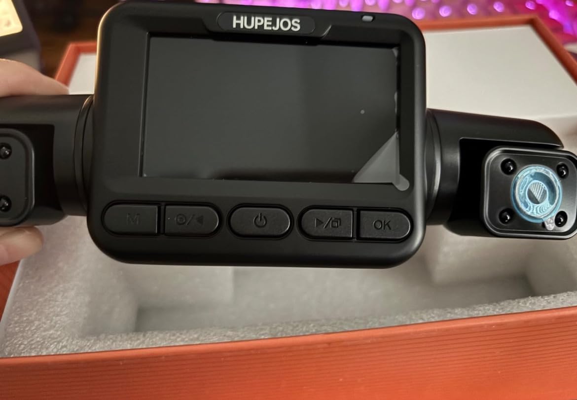 HUPEJOS AI 4K Dash Cam Front and Rear, 4 Channel 360° View Camera for Car customer photo 1