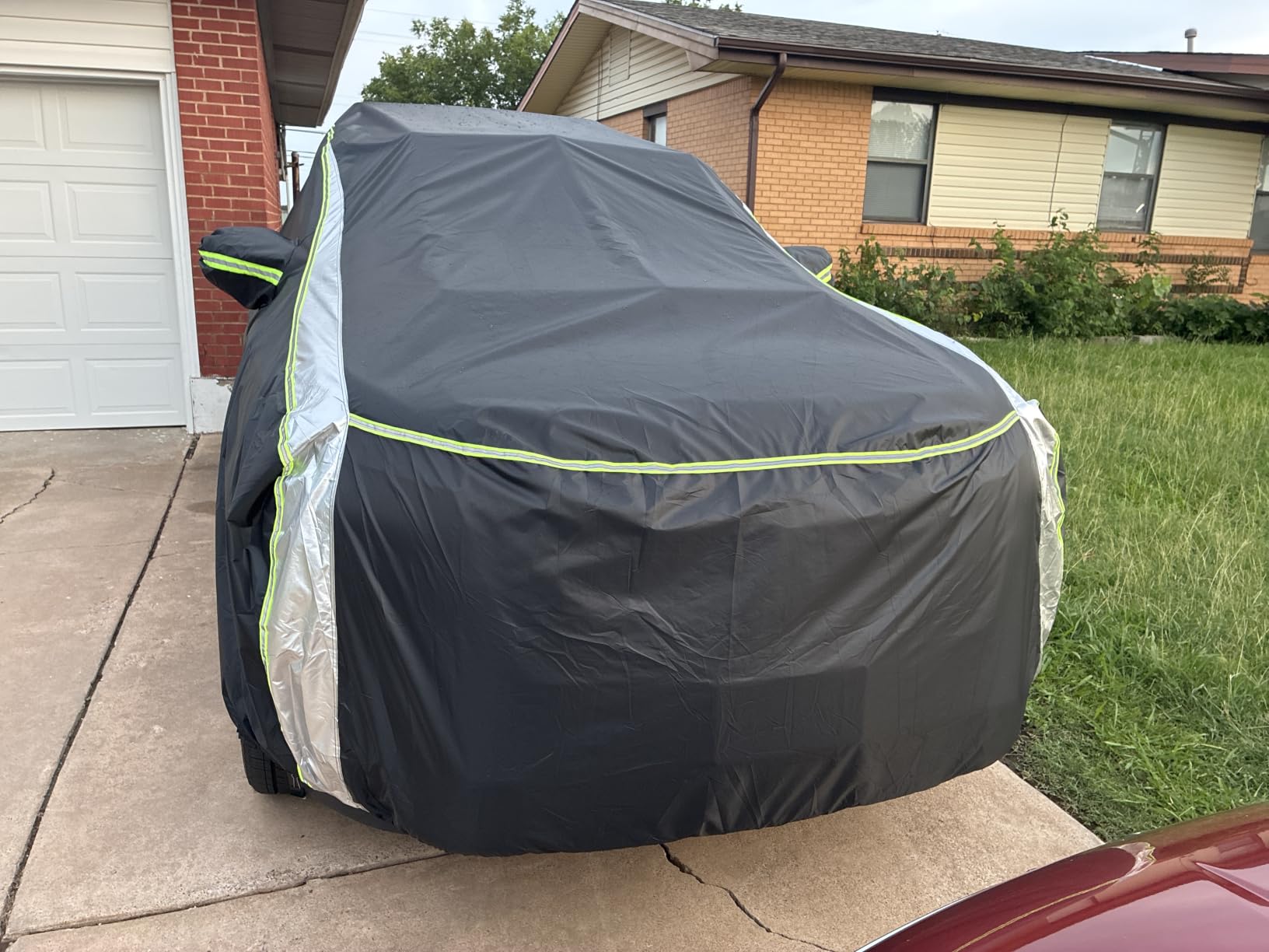 420D Car Cover for BMW X5 1999-2026, All Weather SUV Car Covers, Outdoor Waterproof UV Protection with Zipper & Reflective Safety Strips customer photo 1