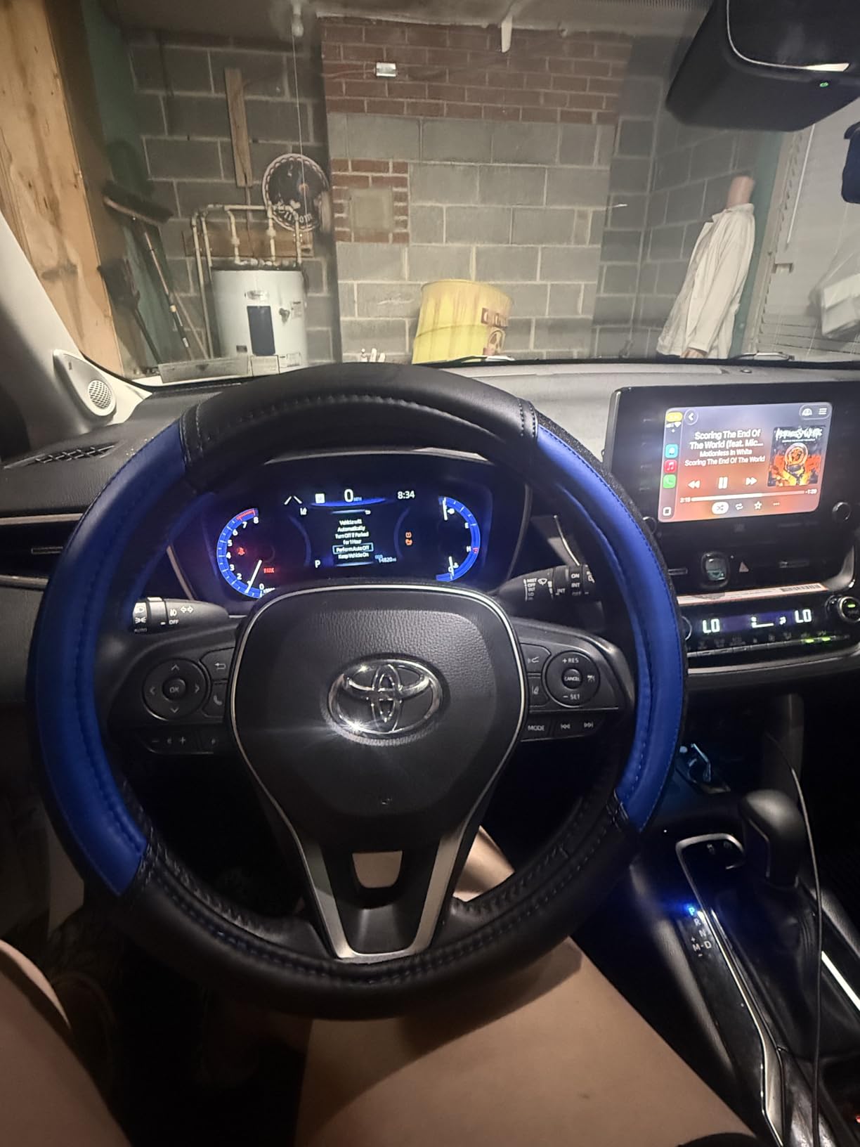 Skechers Air-Cooled Steering Wheel Cover,Air Cool Mesh Leather Car Steering Wheel Cover Universal Fit 14