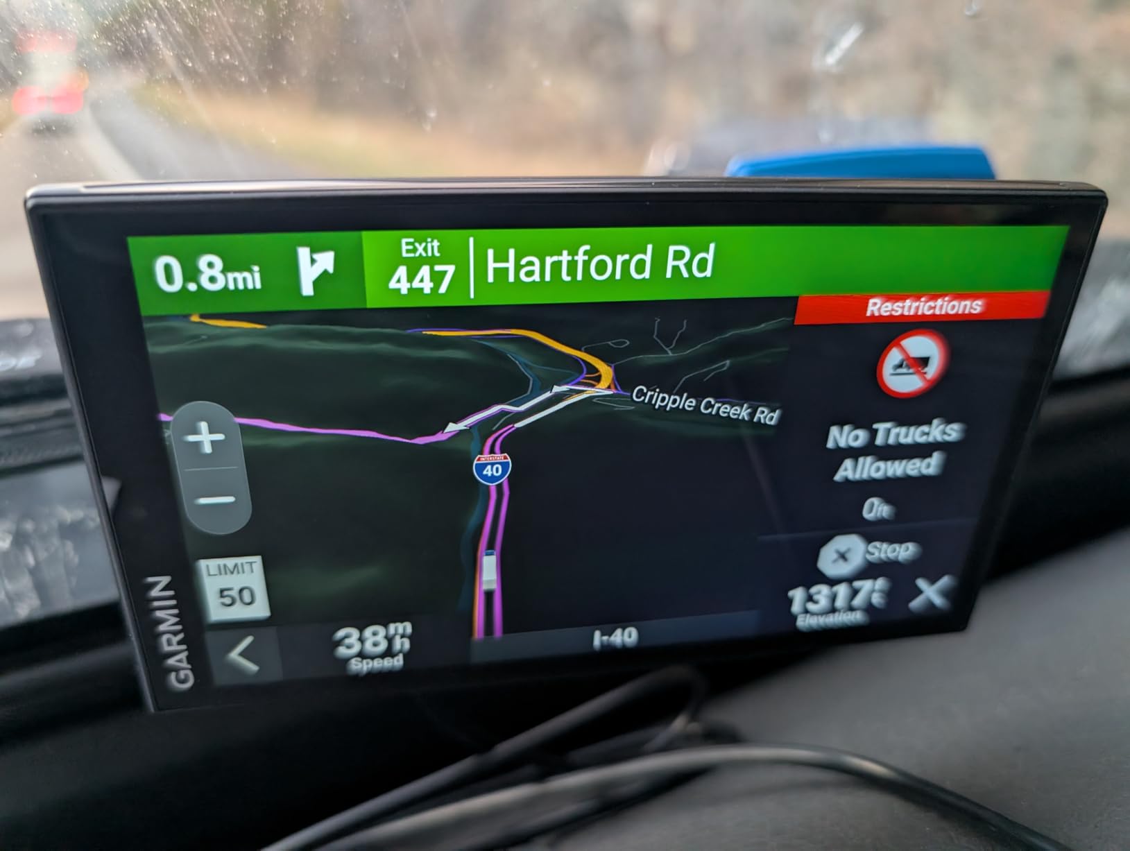Garmin dēzl™ OTR620, 6” GPS Truck Navigator customer photo 2