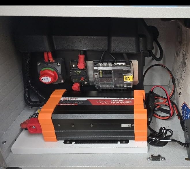 BELTTT 1500W Pure Sine Wave Inverter 12V to 110V Converter, 3000W Surge customer photo 2
