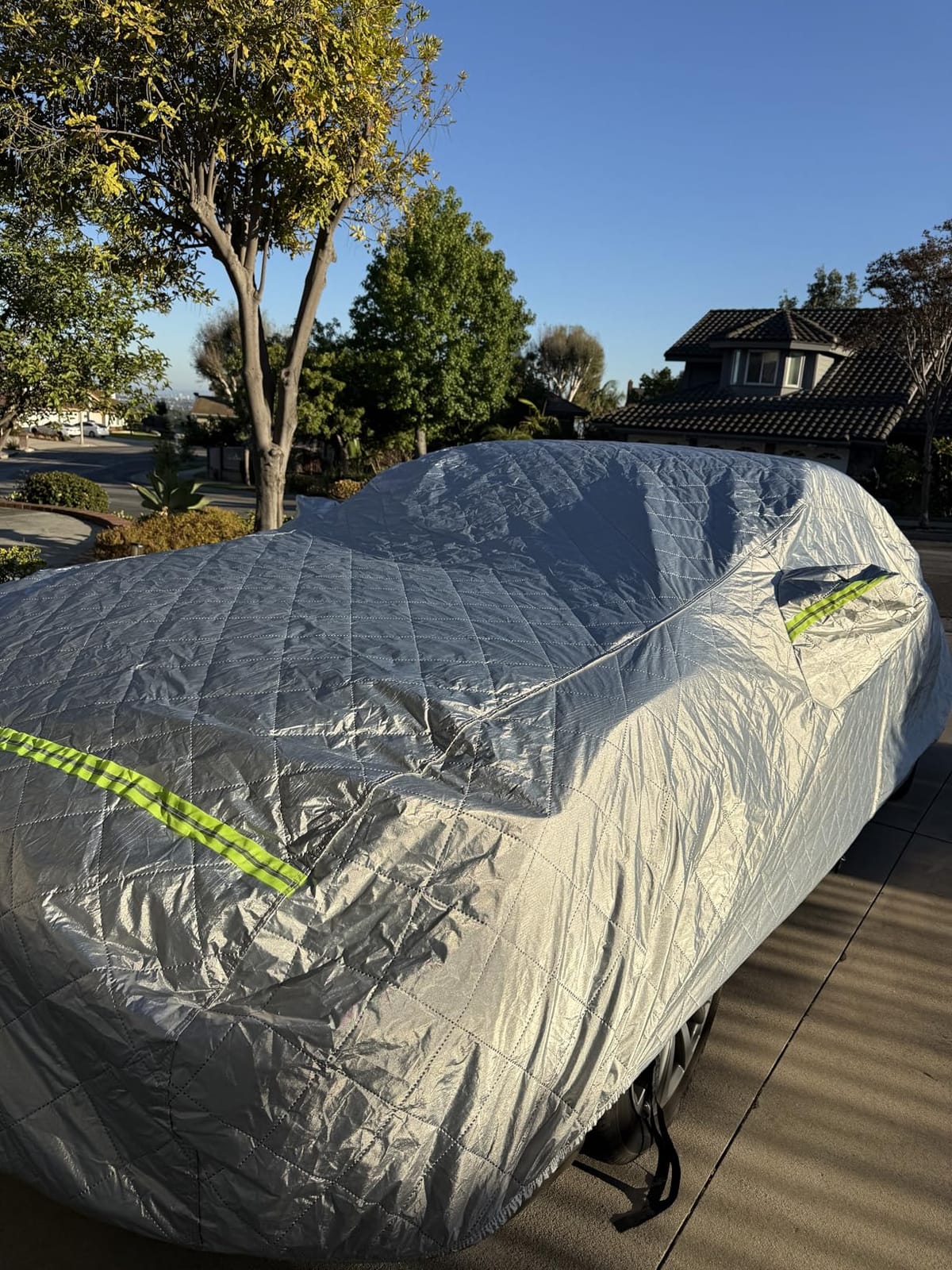Hail Protector Car Cover, 7 Layers Waterproof Heavy Duty Sedan Car Covers | All Weather Season, Anti-Hail UV Protection Snowproof Outdoor Full Exterior Cover, Universal Fit Sedan 186
