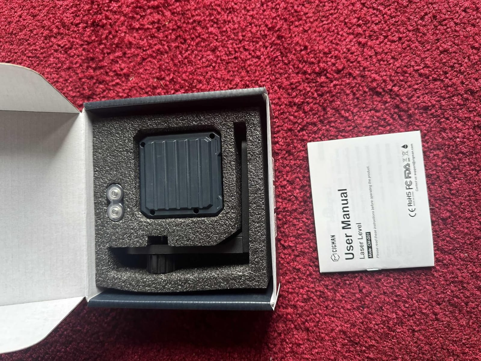 Self-Leveling Laser Level, 100ft Green Cross Line with 4 Brightness Levels customer photo 2