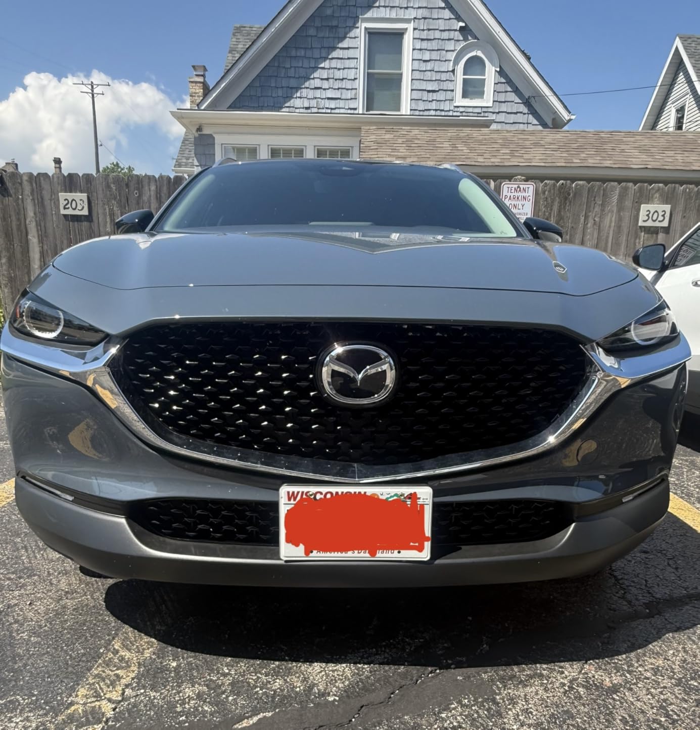 LUWU Front Grill Mesh Compatible With 2022 2023 2024 2025 Mazda CX-5 Front Mesh Grill Inserts Trims Front Mesh Grille Cover Guard for 2024 2025 Mazda CX5 Car Exterior Accessories ABS Material, 2PCS customer photo 1