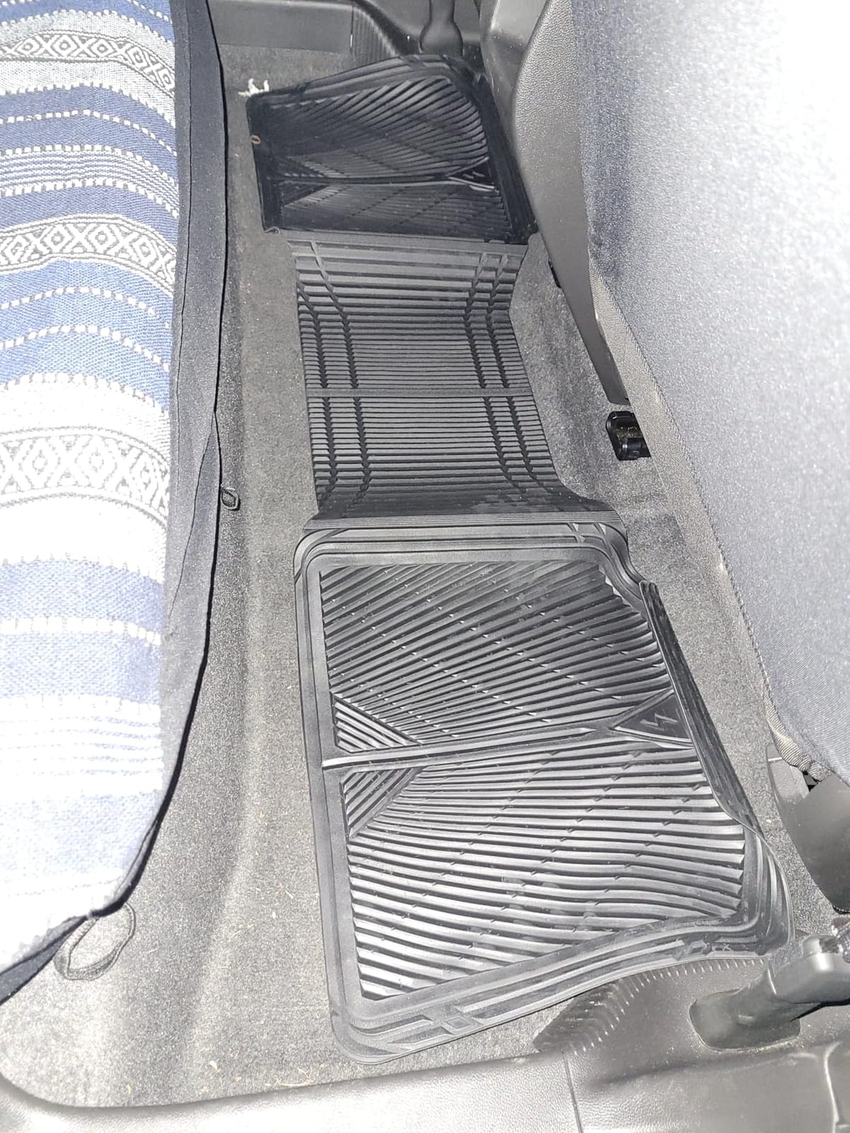 CAR PASS Rubber Floor Mats, All Weather Waterproof Trim-to-Fit Automotive Mats for Cars Trucks SUV, Anti-Slip Easy Clean, Heavy Duty Full Set 3-Piece, All Black customer photo 1