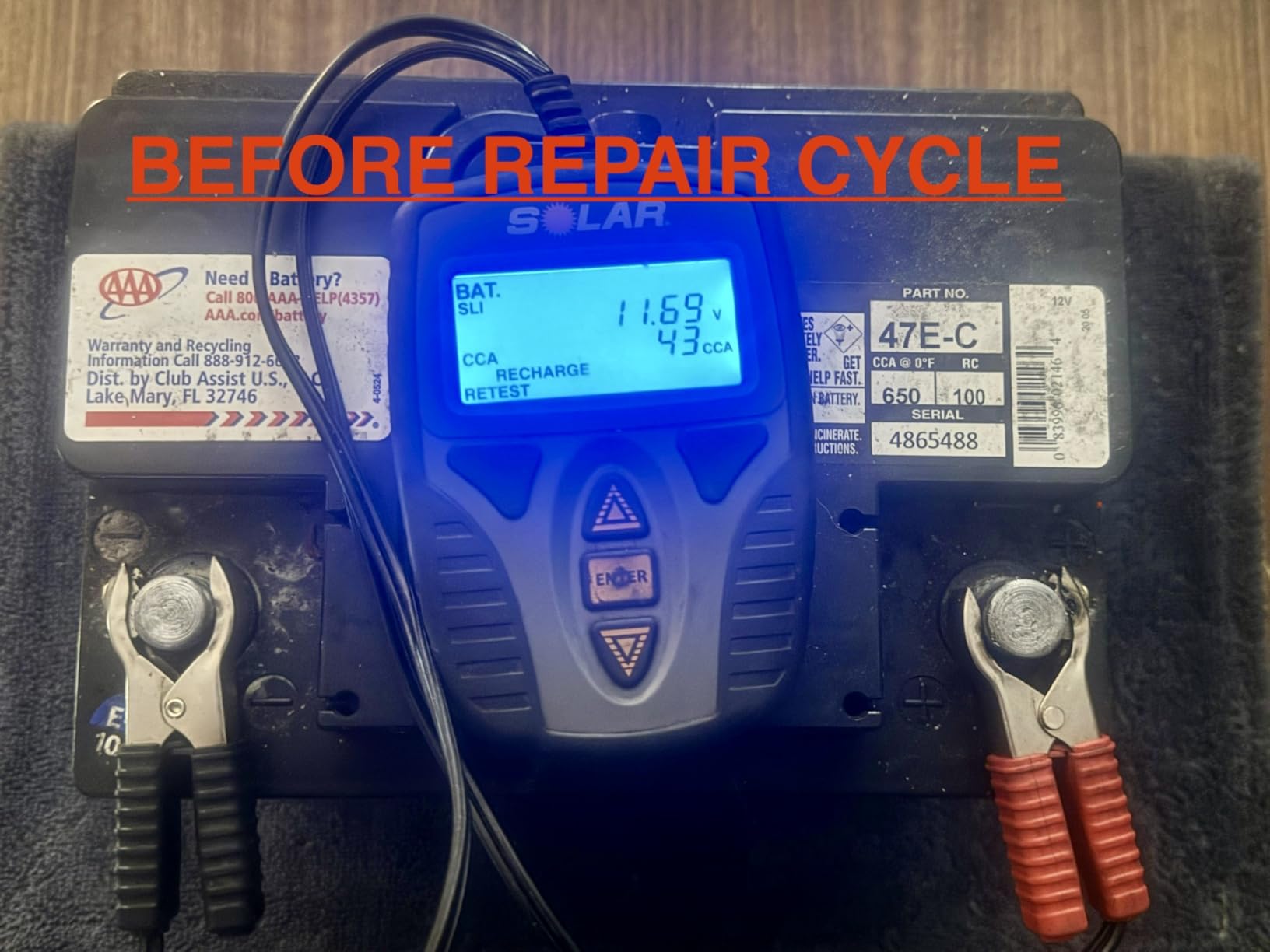 25A 12V/24V Smart Car Battery Charger, 2/8/20/25A Adjustable Current Pulse Desulfator Maintainer, 200s Jump Booster, HD Display, Battery Recovery for Truck RV Boat Motorcycle Lead-Acid AGM Gel LiFePO4 customer photo 1