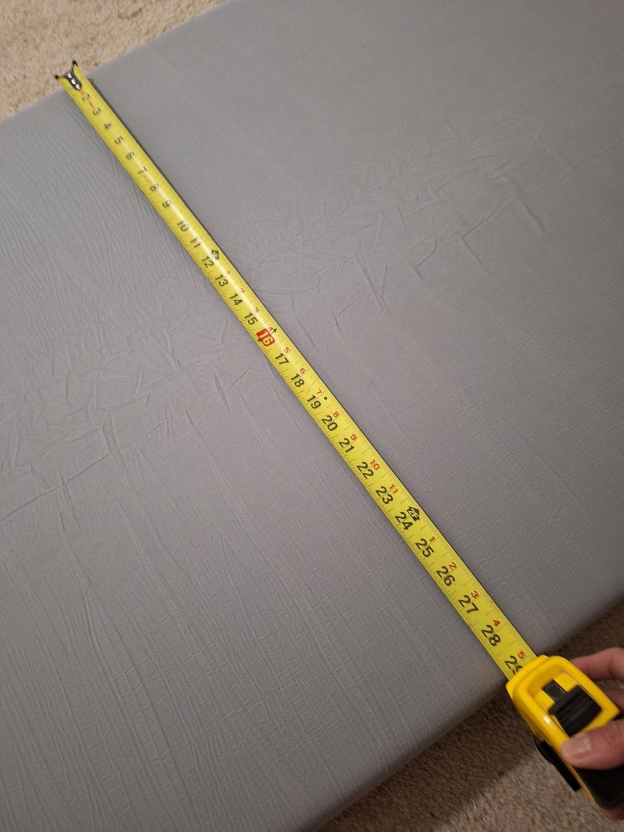 CYMULA Memory Foam Camping Mattress Pad, Sleeping Pad for Camping, Non-Slip Bottom Floor Car Mattress Bed with Retaining Portable Roll up Mattress Pad Mat for Travel Truck Guest Bed Tent customer photo 1