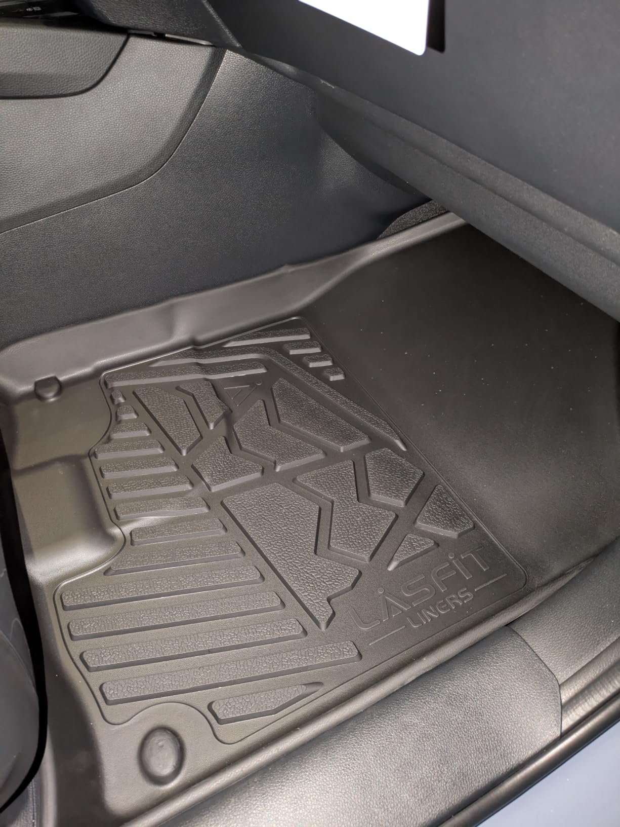 LASFIT Floor Mats for Honda Ridgeline 2026 2025 2024 2023-2017 Crew Cab | All Weather Custom Fit Anti-Slip Kid & Pet Friendly TPE Floor Liners Accessories, 1st & 2nd Row Black customer photo 1