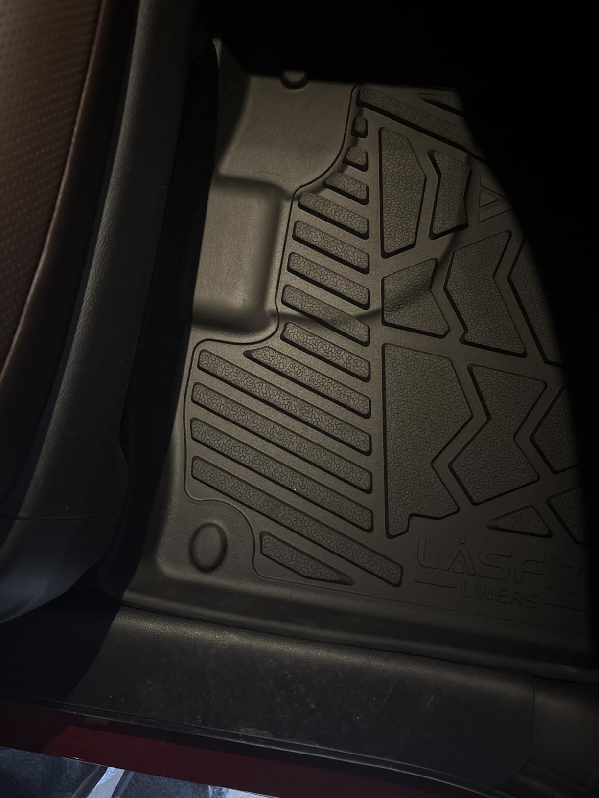 LASFIT Floor Mats for Honda Ridgeline 2026 2025 2024 2023-2017 Crew Cab | All Weather Custom Fit Anti-Slip Kid & Pet Friendly TPE Floor Liners Accessories, 1st & 2nd Row Black customer photo 2