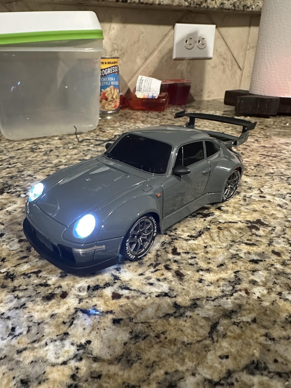 ACAMMZAR RC Drift Car, 1:24 Remote Control Car for Kids, 20KM/H 4WD High Speed RC Cars with LED Lights, Two Batteries, Extra Drifting Tires, Vehicle for Adults Boys Girls customer photo 2