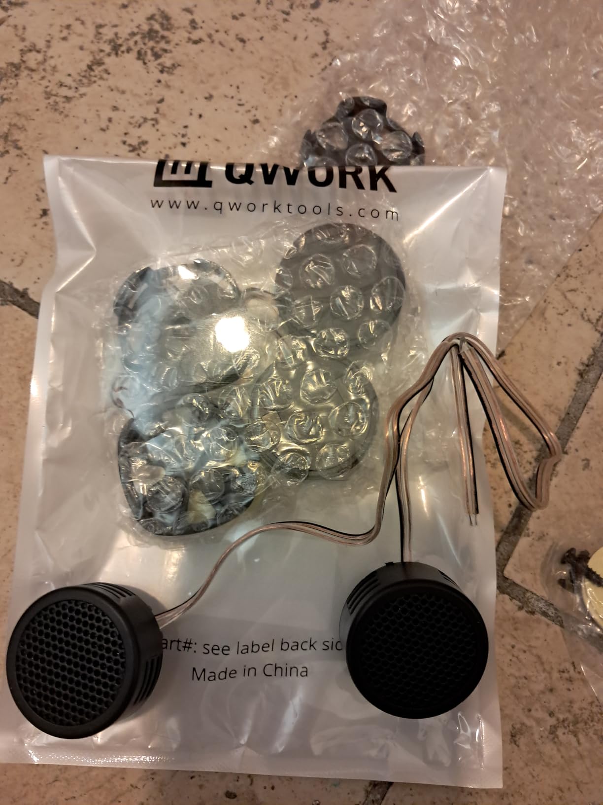QWORK 2 Pairs High-Power Neodymium Silk Dome Tweeter Set - 500W, 4 Ohm, Super High Frequency, for Mini Car Audio Systems customer photo 2