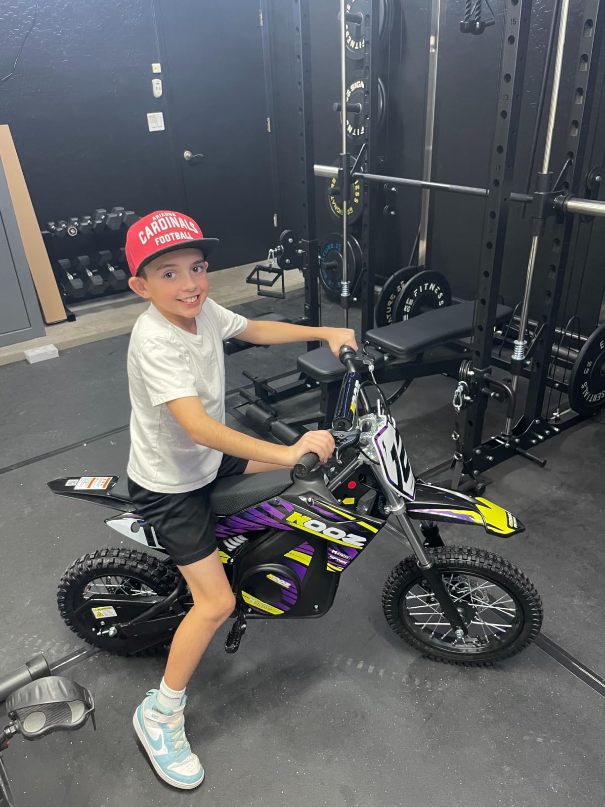 KOOZ HP112E 36V 1000W Electric Dirt Bike Electric Motorcycle for Kids | UL2272 SGS Certified, 3 Speed Modes, Max Speed 18 MPH, 15 Miles Range, Dual Suspension Disc Brakes, 16