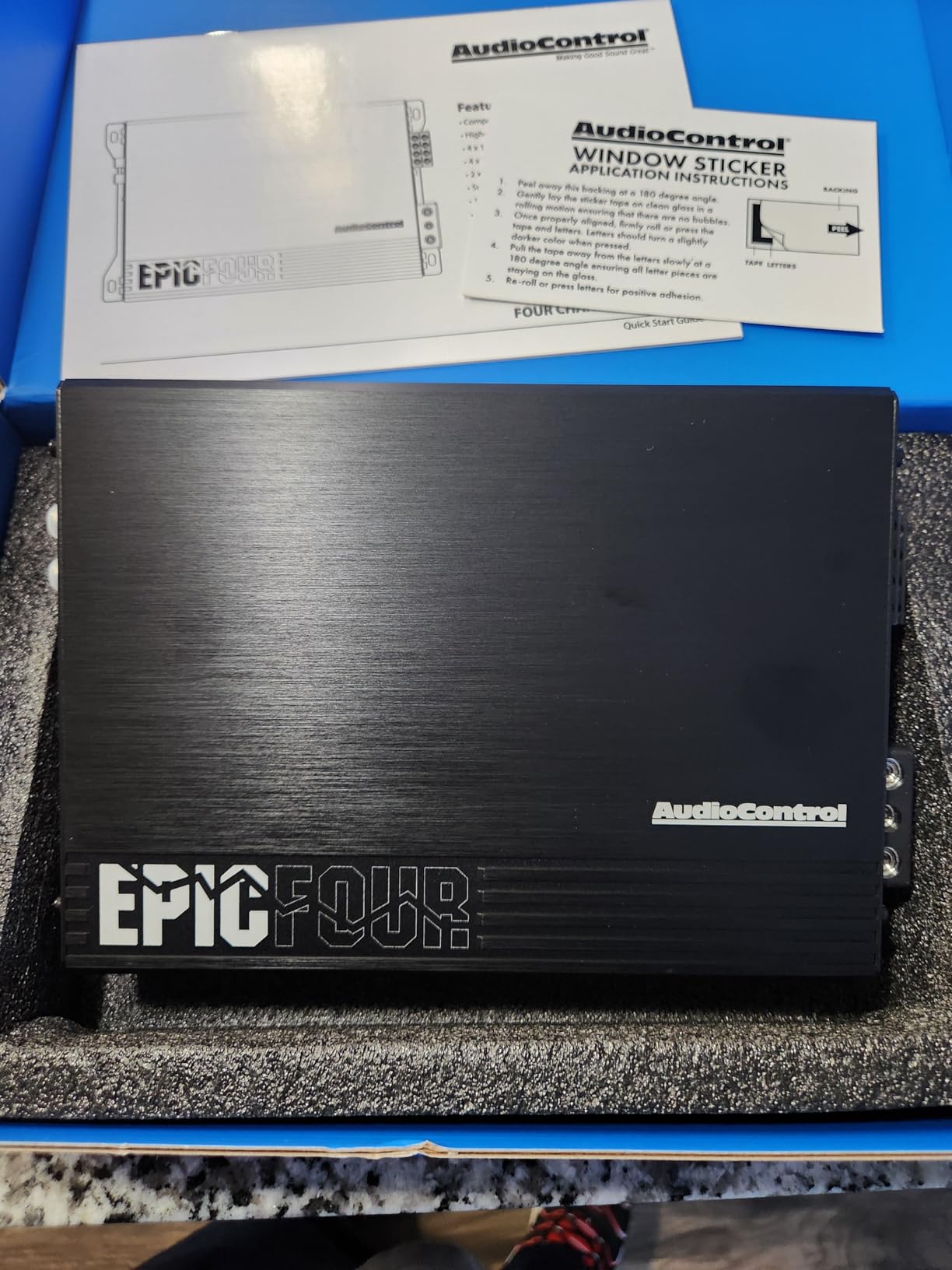 AudioControl EPICFOUR 4-Channel Car Audio Amplifier 800W, Digital Class D customer photo 1